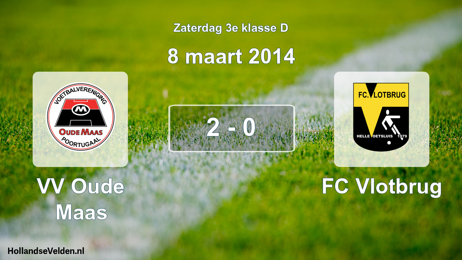 Total number of matches played: VV Oude Maas - FC Vlotbrug 2 - 0 (8 March 2014)