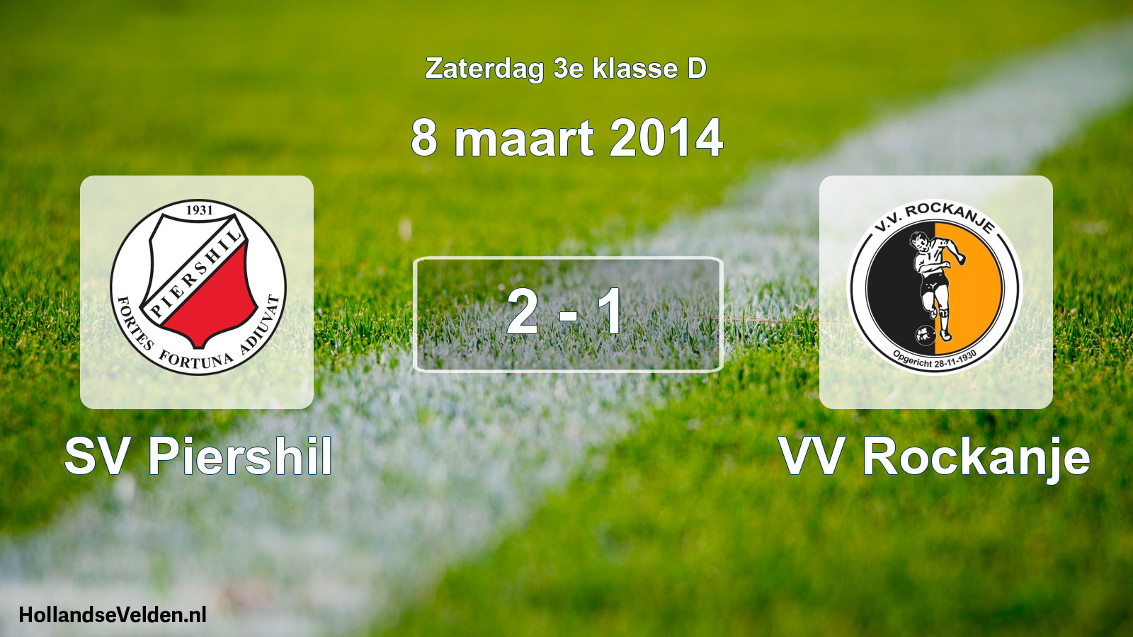Total number of matches played: SV Piershil - VV Rockanje 2 - 1 (8 March 2014)