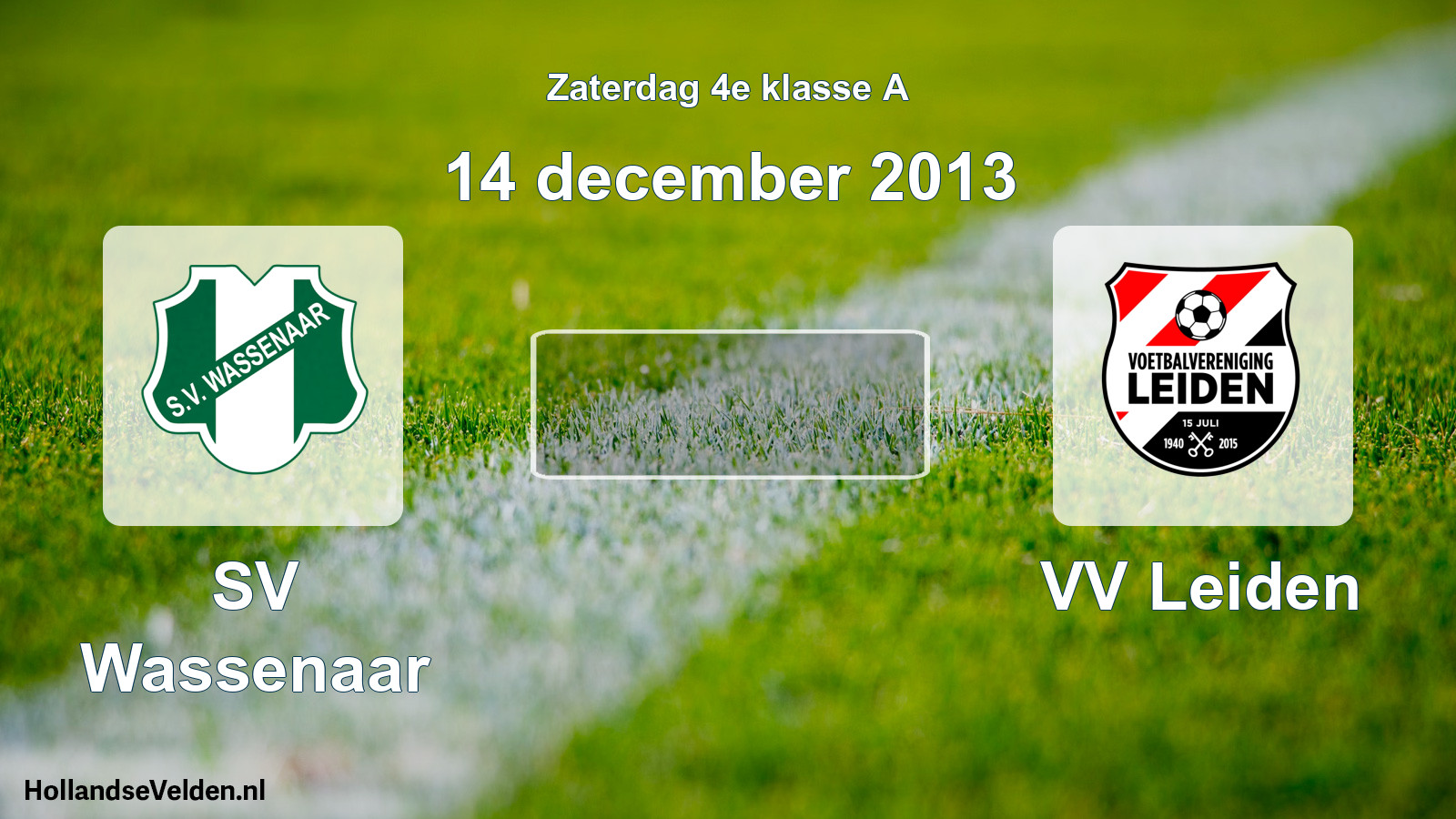 Scheduled Match: SV Wassenaar - VV Leiden (14 December 2013)