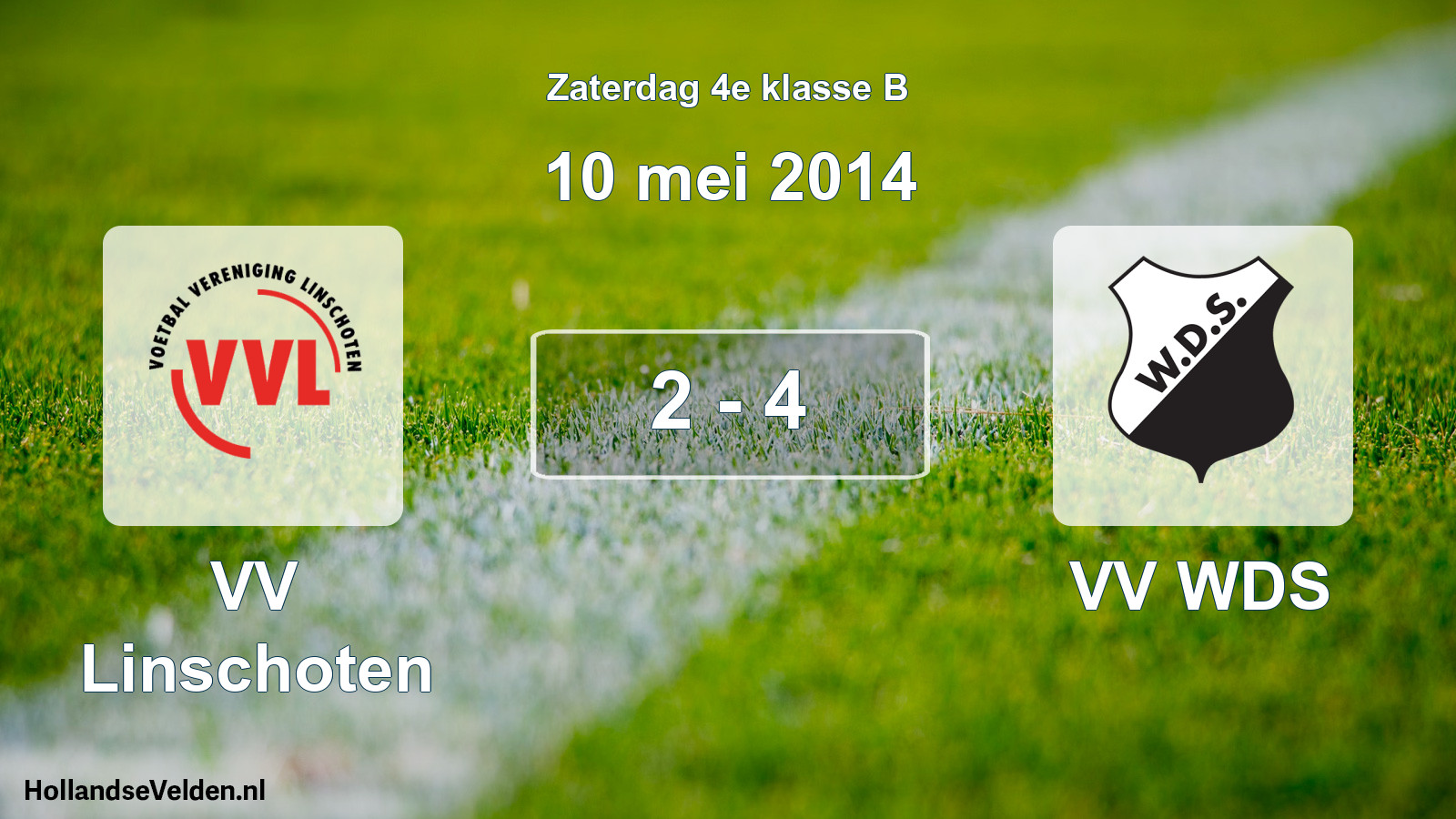 Total number of matches played: VV Linschoten - VV WDS 2 - 4 (10 May 2014)