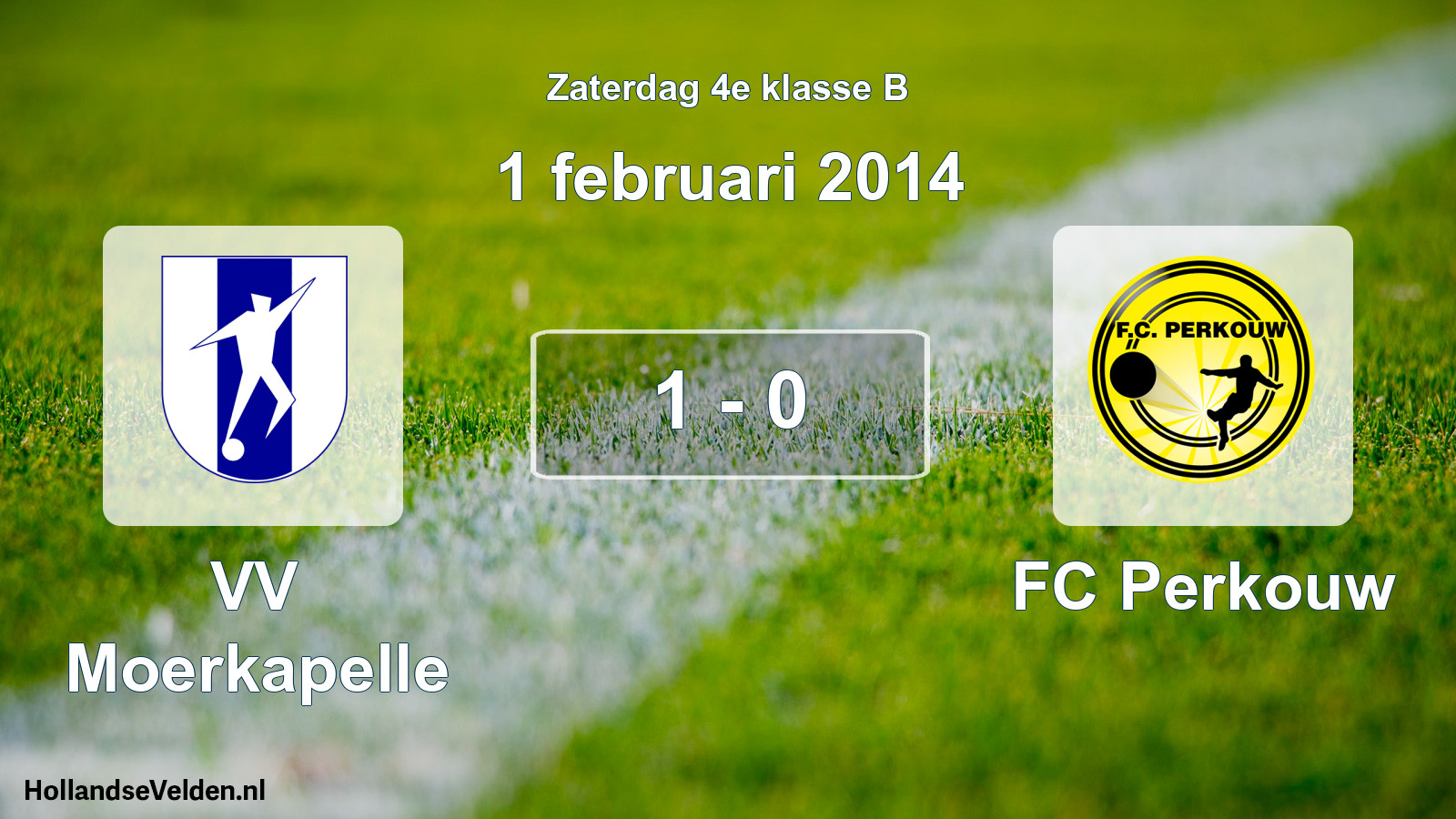 Total number of matches played: VV Moerkapelle - FC Perkouw 1 - 0 (1 February 2014)