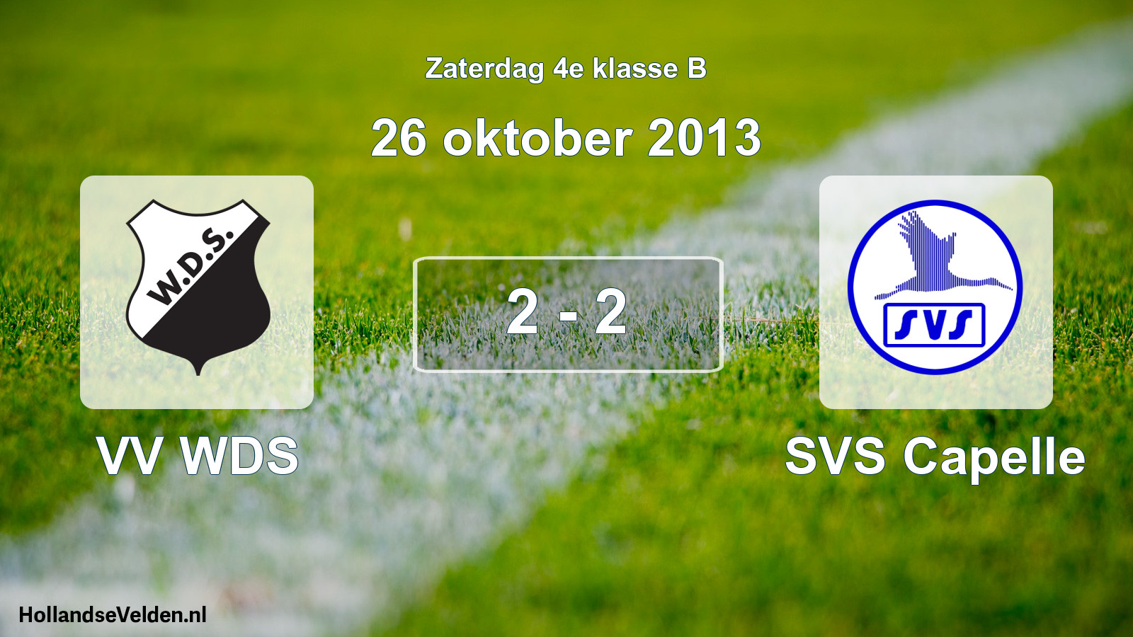 Total number of matches played: VV WDS - SVS Capelle 2 - 2 (26 October 2013)