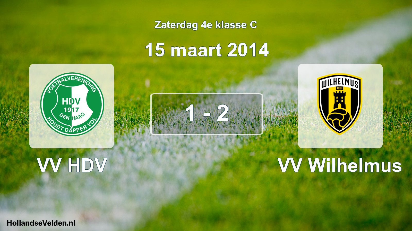 Total number of matches played: VV HDV - VV Wilhelmus 1 - 2 (15 March 2014)