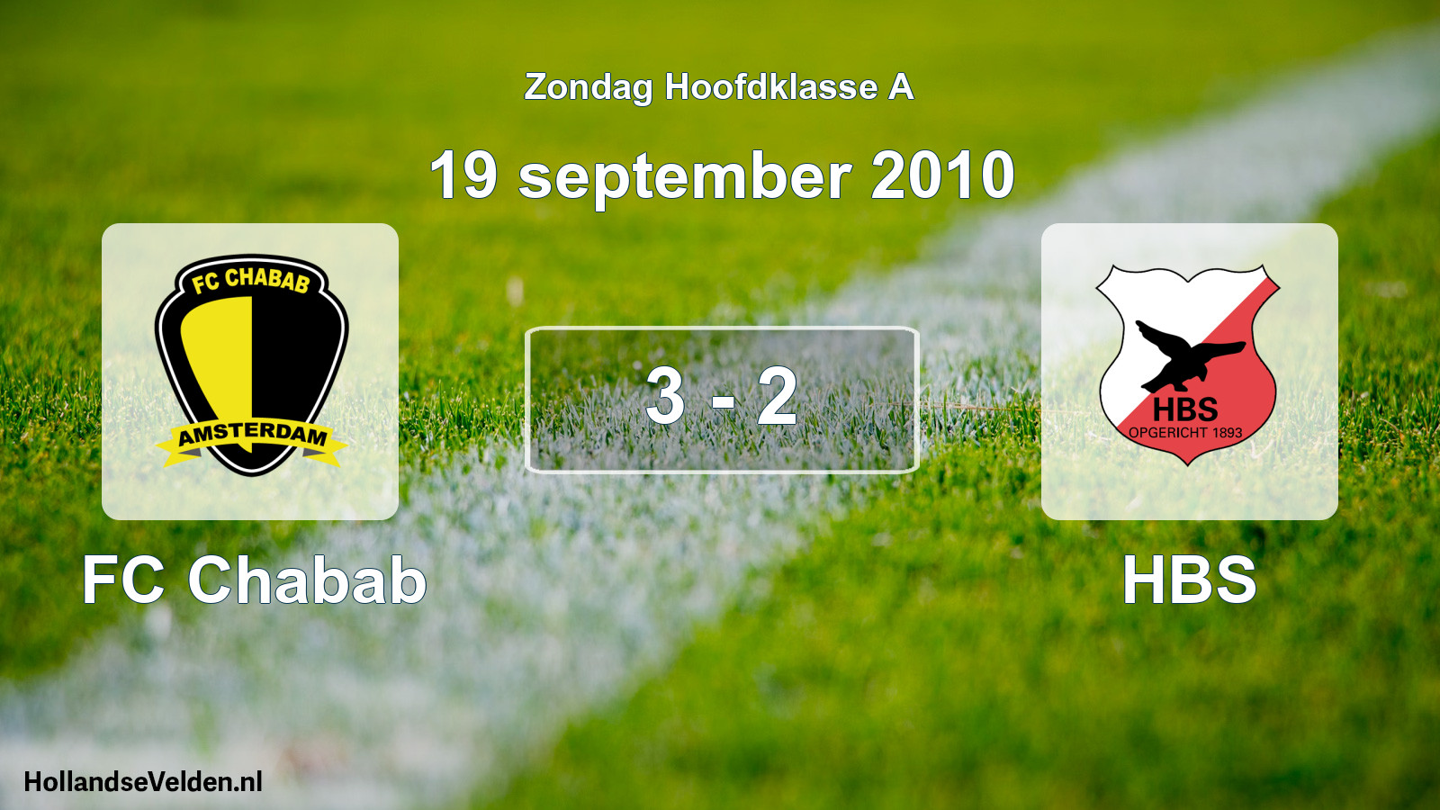 Total number of matches played: FC Chabab - HBS 3 - 2 (19 September 2010)