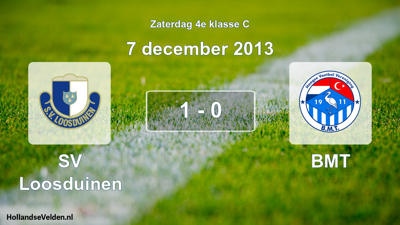 Total number of matches played: SV Loosduinen - BMT 1 - 0 (7 December 2013)