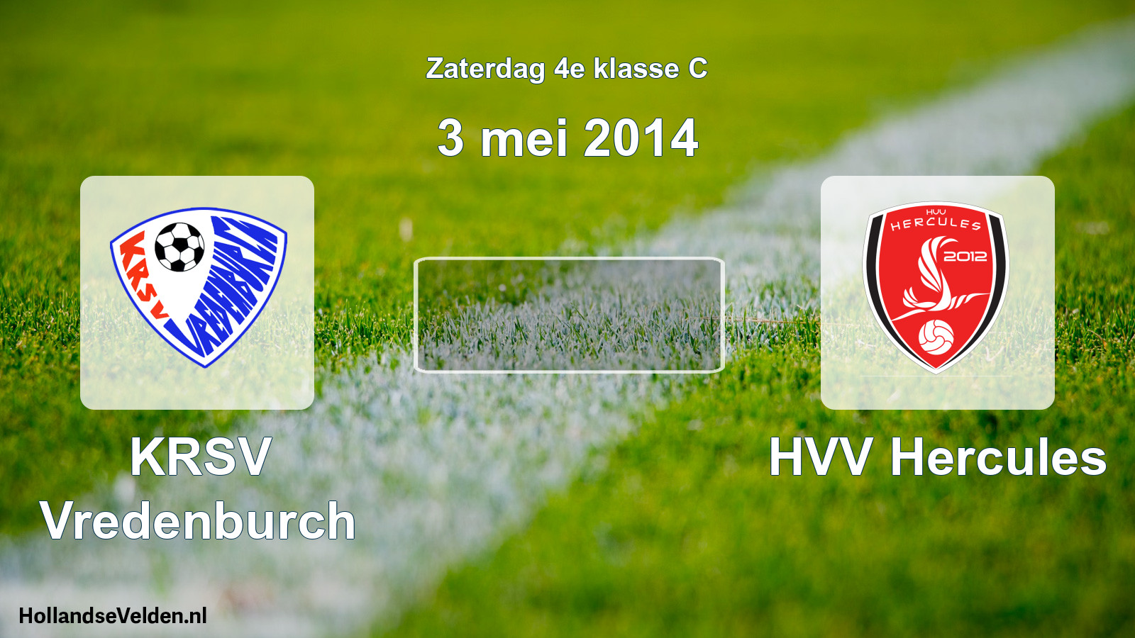 Scheduled Match: KRSV Vredenburch - HVV Hercules (3 May 2014)