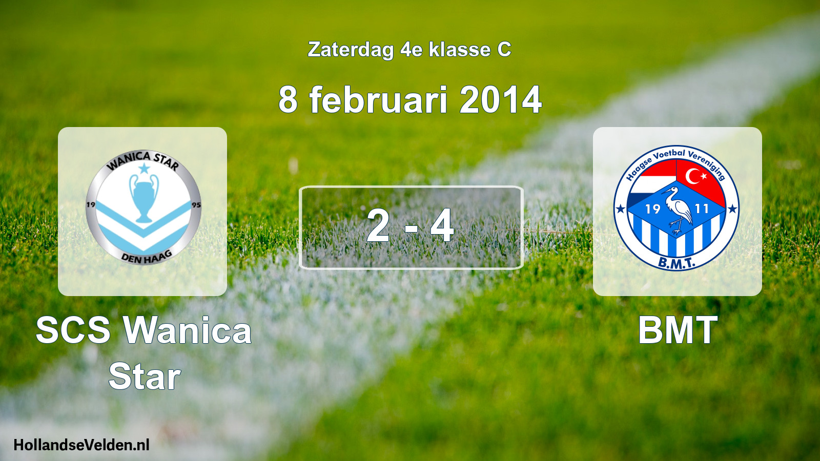 Total number of matches played: SCS Wanica Star - BMT 2 - 4 (8 February 2014)