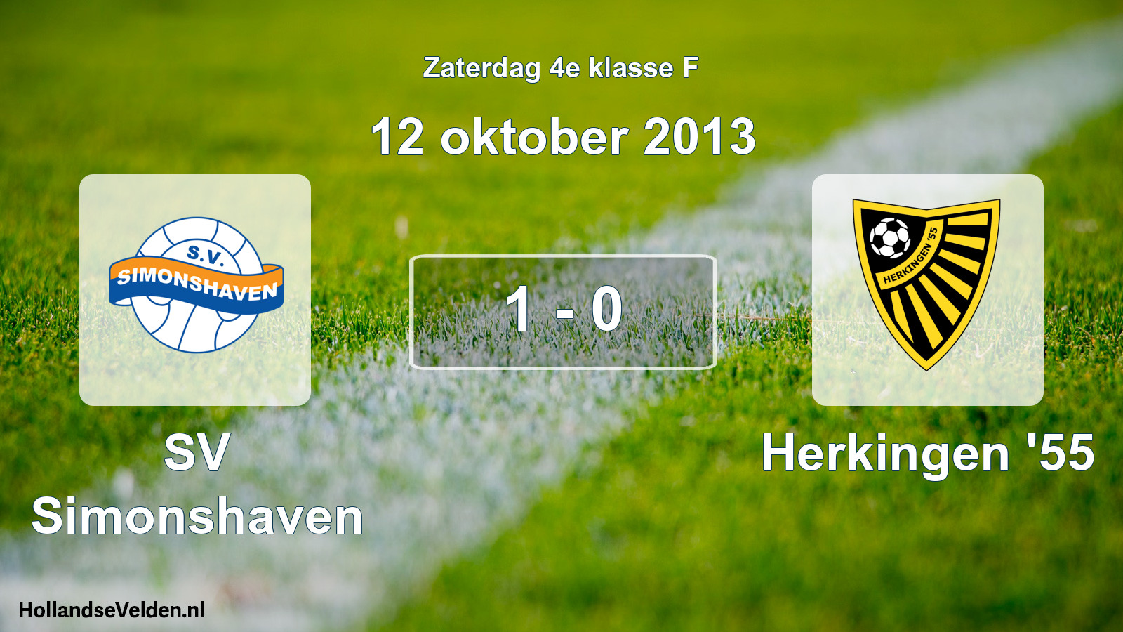 Total number of matches played: SV Simonshaven - Herkingen '55 1 - 0 (12 October 2013)