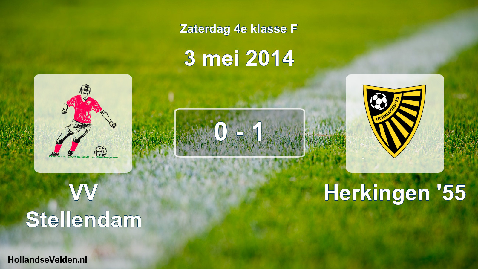 Total number of matches played: VV Stellendam - Herkingen '55 0 - 1 (3 May 2014)