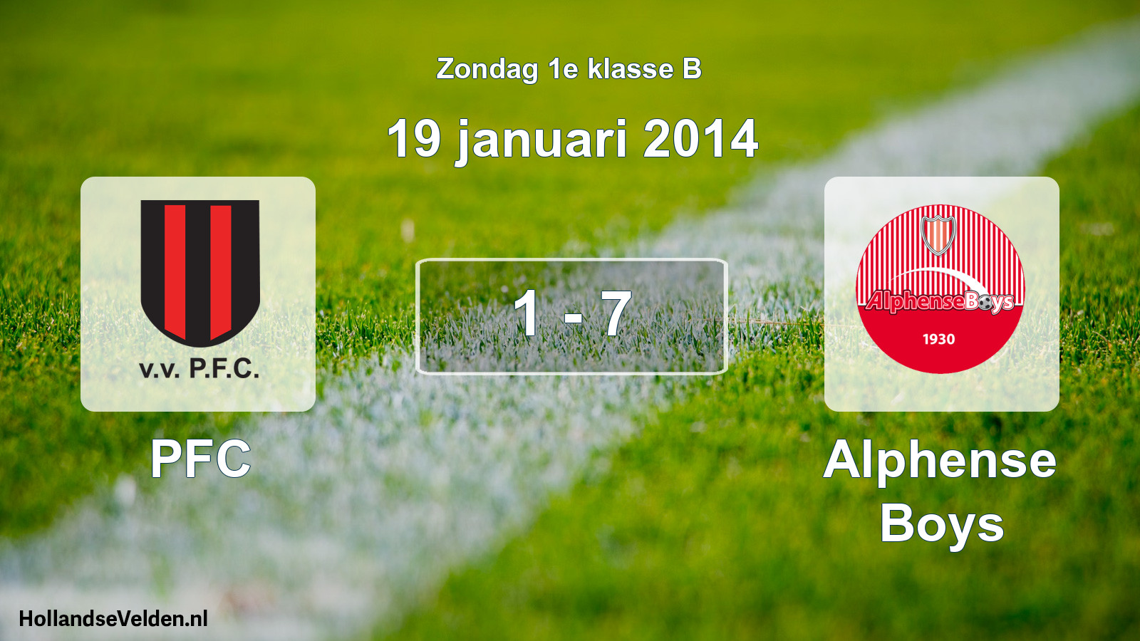 Total number of matches played: PFC - Alphense Boys 1 - 7 (19 January 2014)