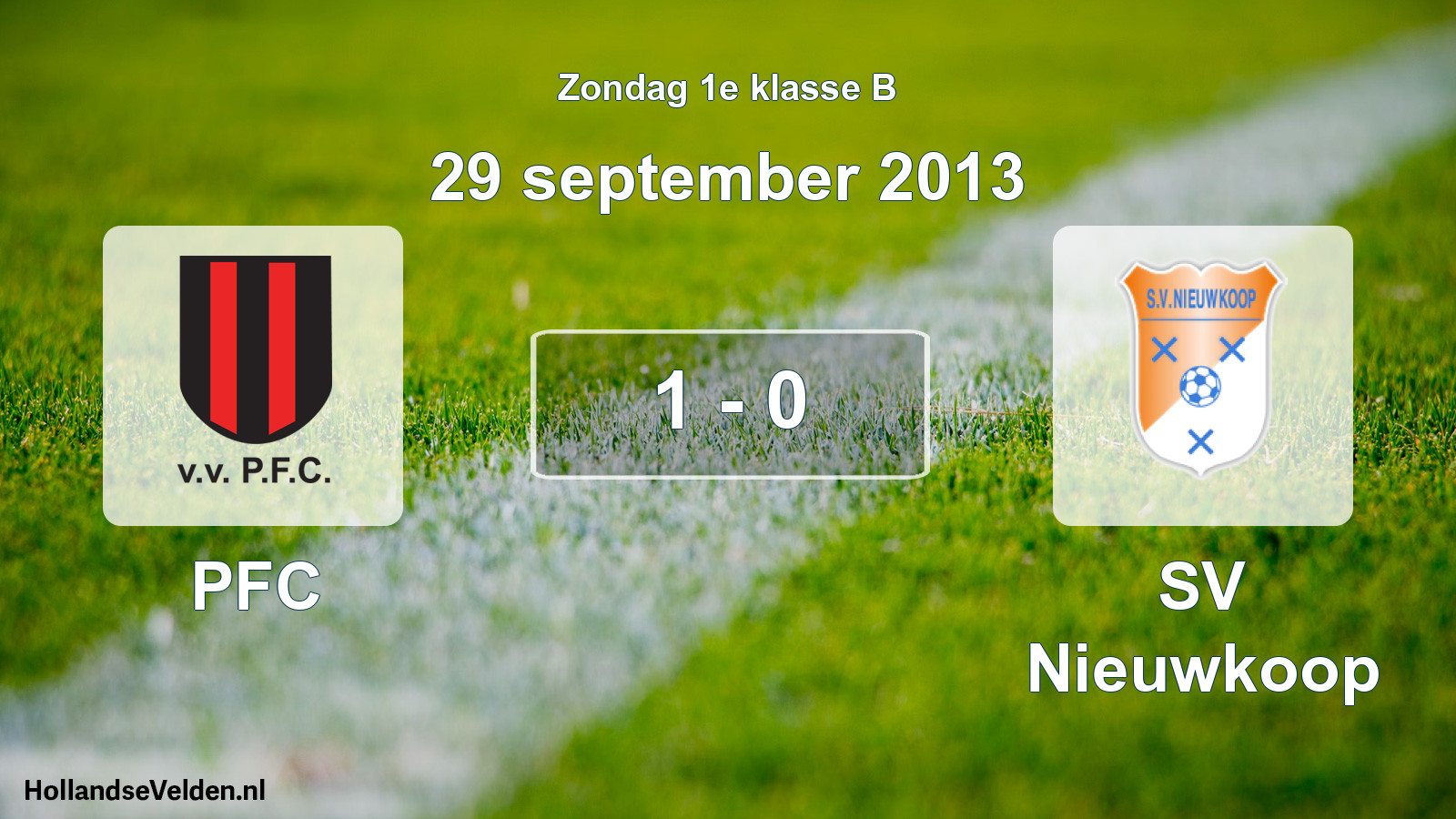 Total number of matches played: PFC - SV Nieuwkoop 1 - 0 (29 September 2013)