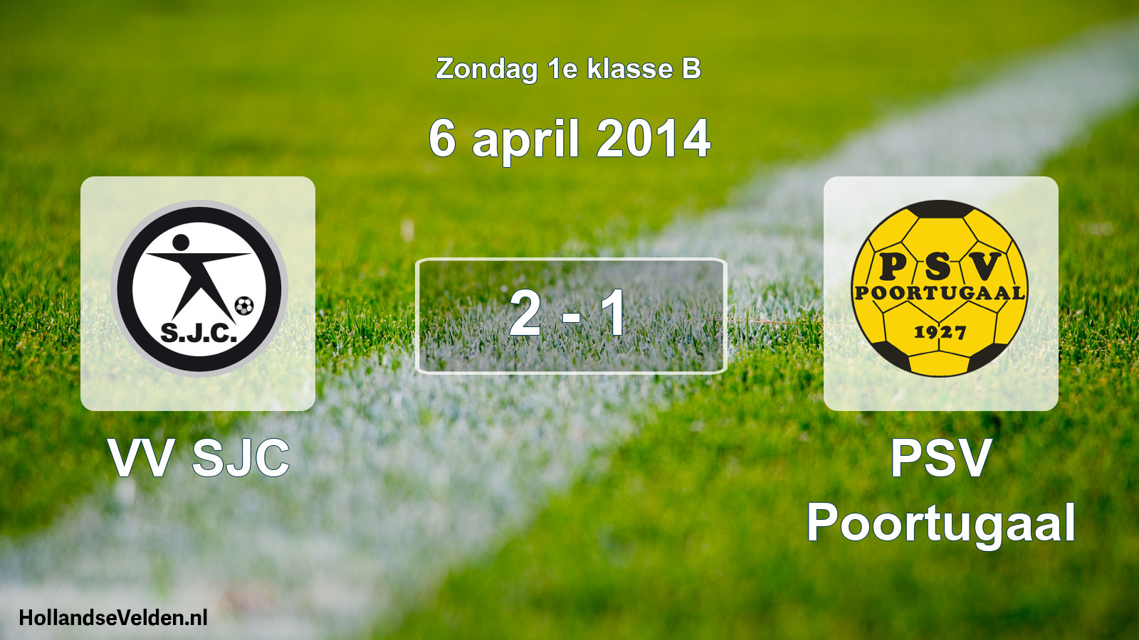 Total number of matches played: VV SJC - PSV Poortugaal 2 - 1 (6 April 2014)