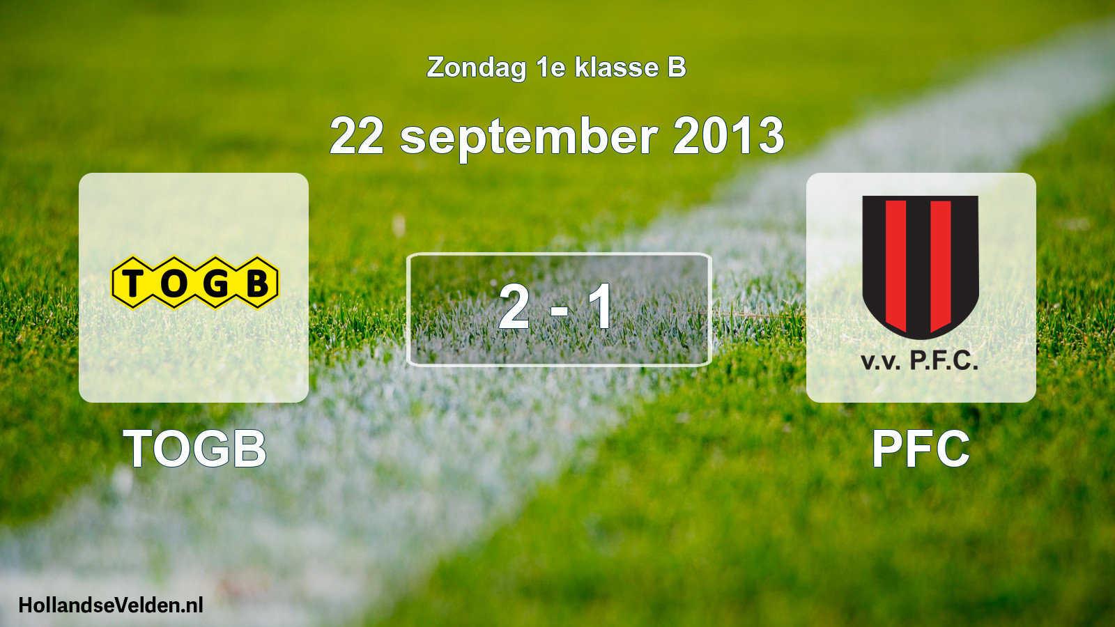 Total number of matches played: TOGB - PFC 2 - 1 (22 September 2013)