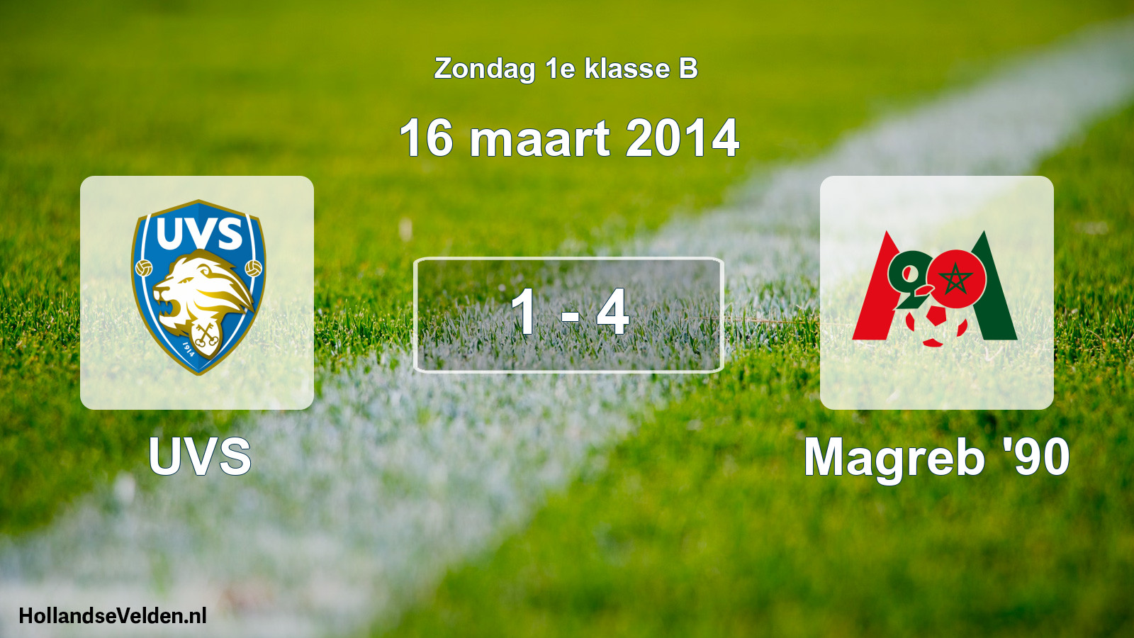 Total number of matches played: UVS - Magreb '90 1 - 4 (16 March 2014)