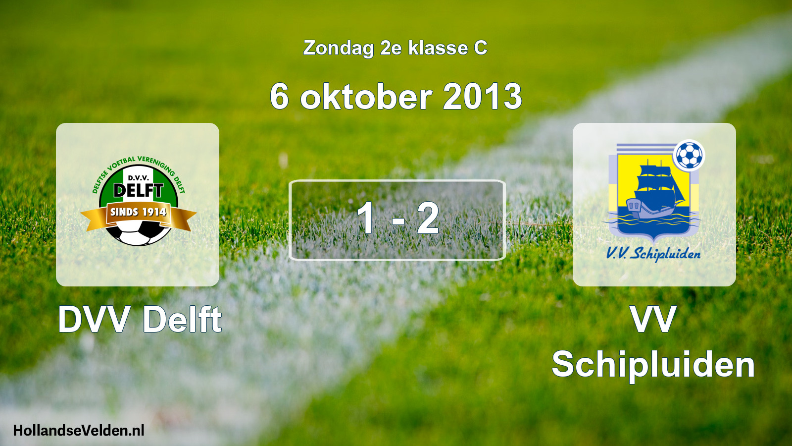 Total number of matches played: DVV Delft - VV Schipluiden 1 - 2 (6 October 2013)