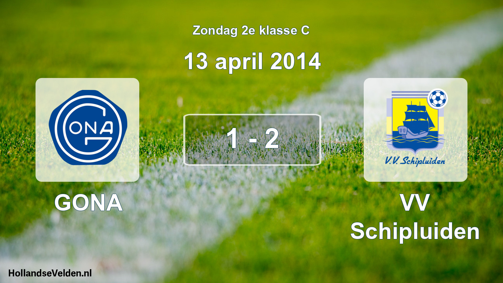 Total number of matches played: GONA - VV Schipluiden 1 - 2 (13 April 2014)