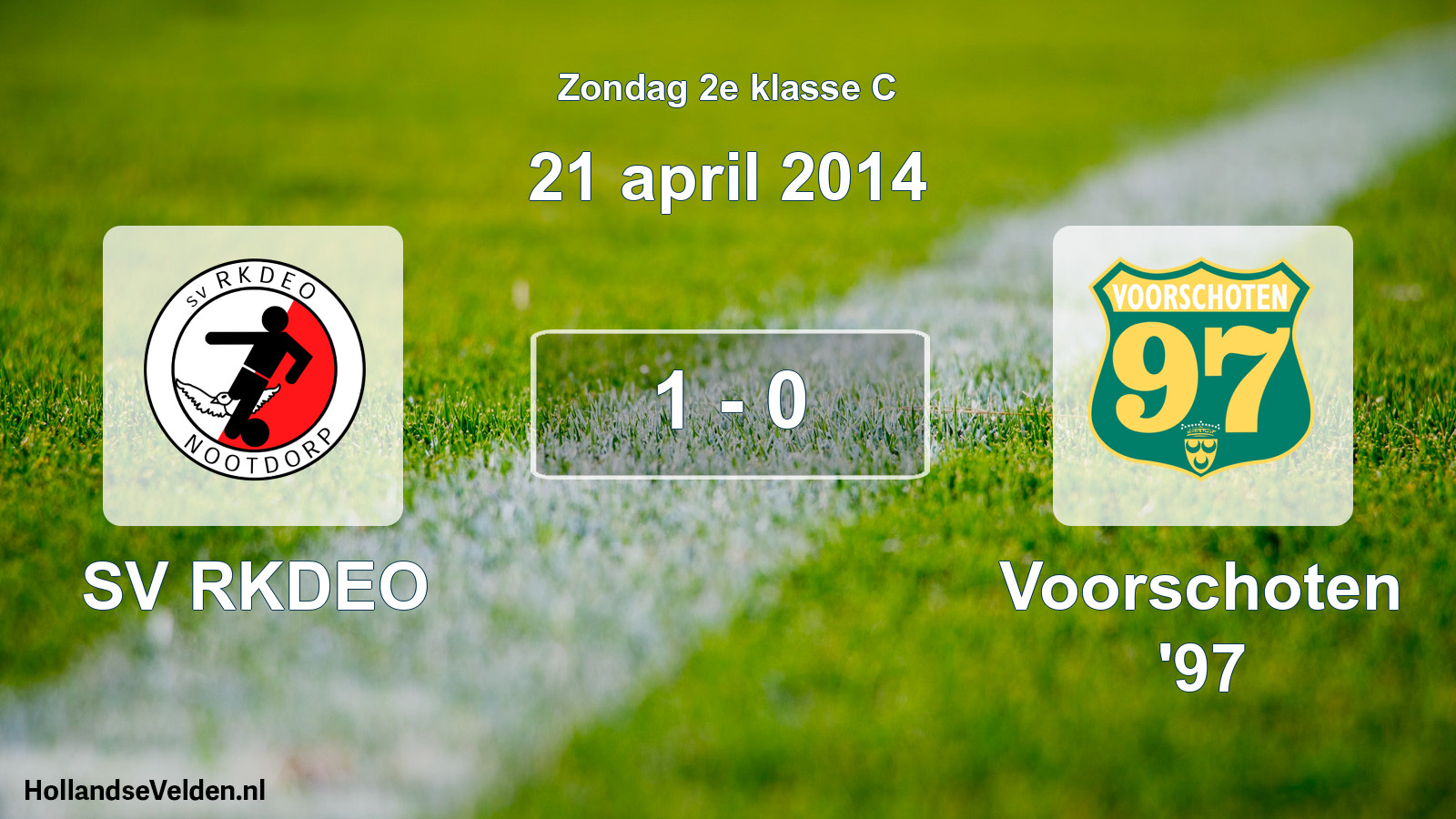 Total number of matches played: SV RKDEO - Voorschoten '97 1 - 0 (21 April 2014)