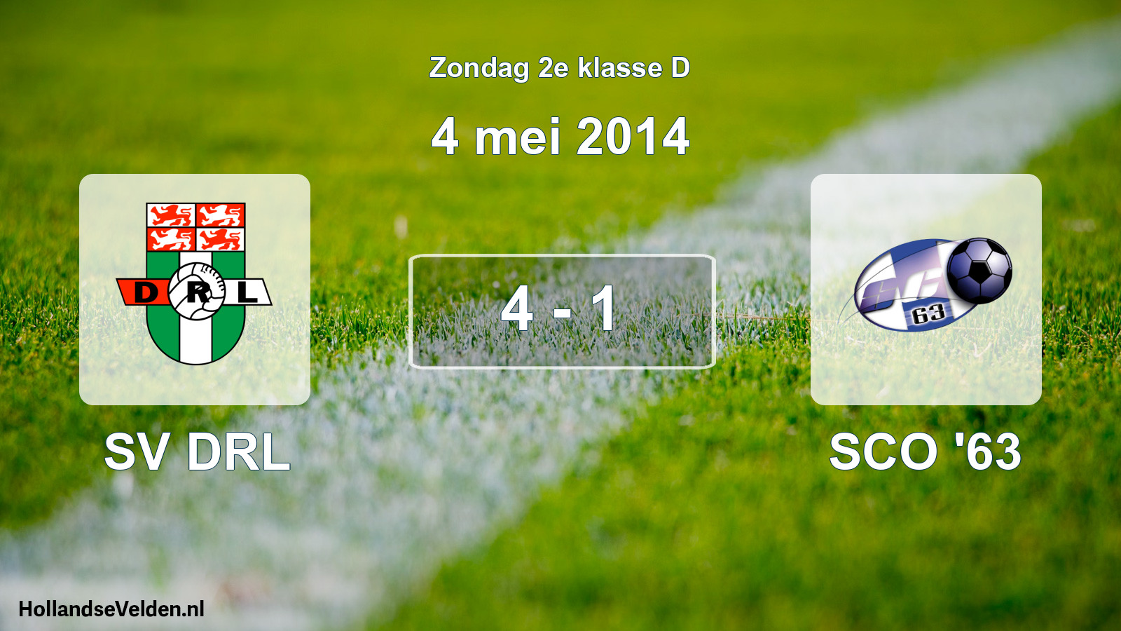 Total number of matches played: SV DRL - SCO '63 4 - 1 (4 May 2014)