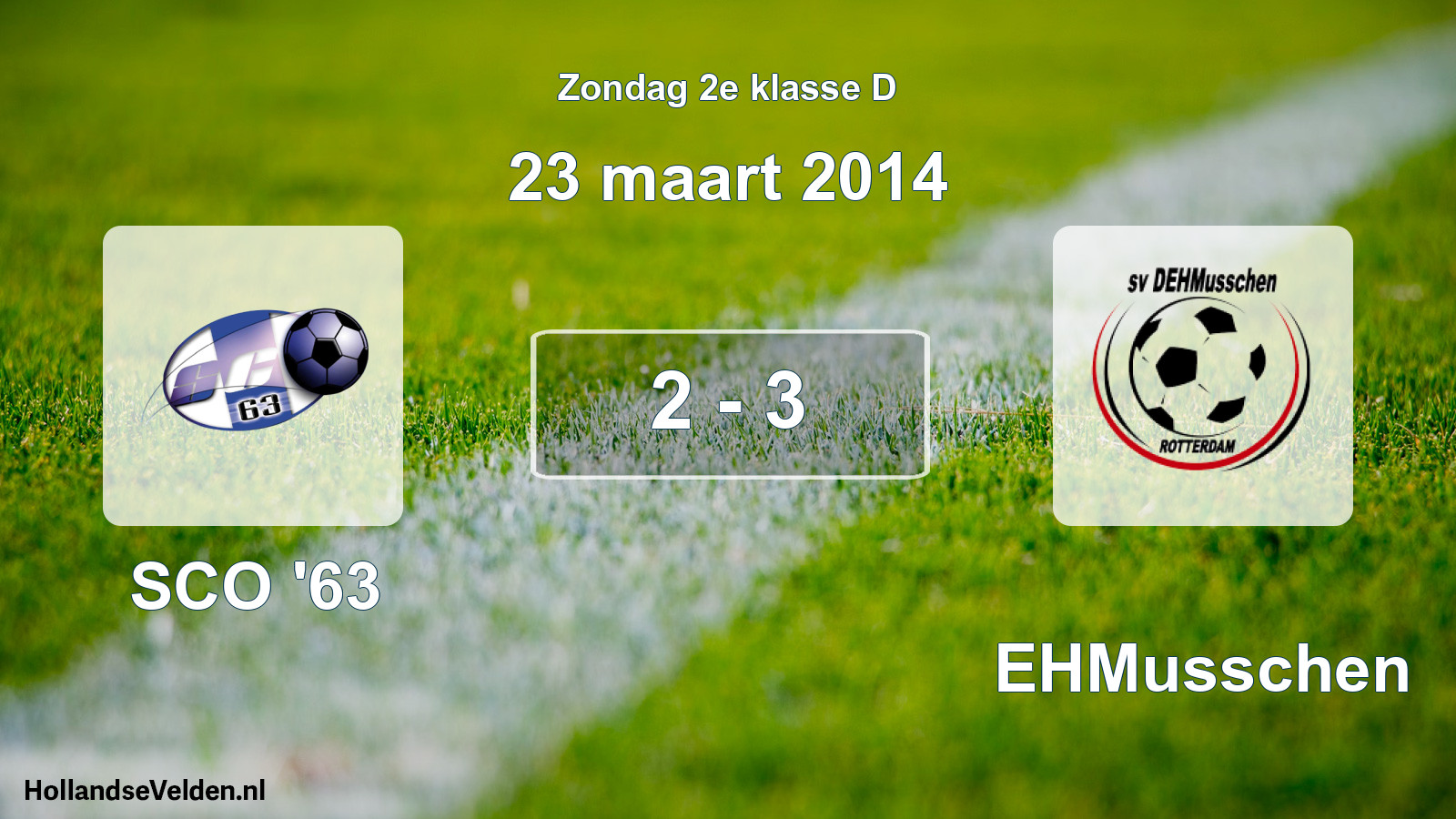 Total number of matches played: SCO '63 - DEHMusschen 2 - 3 (23 March 2014)