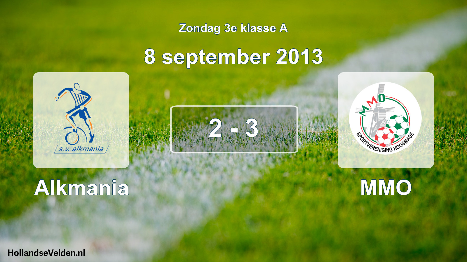 Total number of matches played: Alkmania - MMO 2 - 3 (8 September 2013)