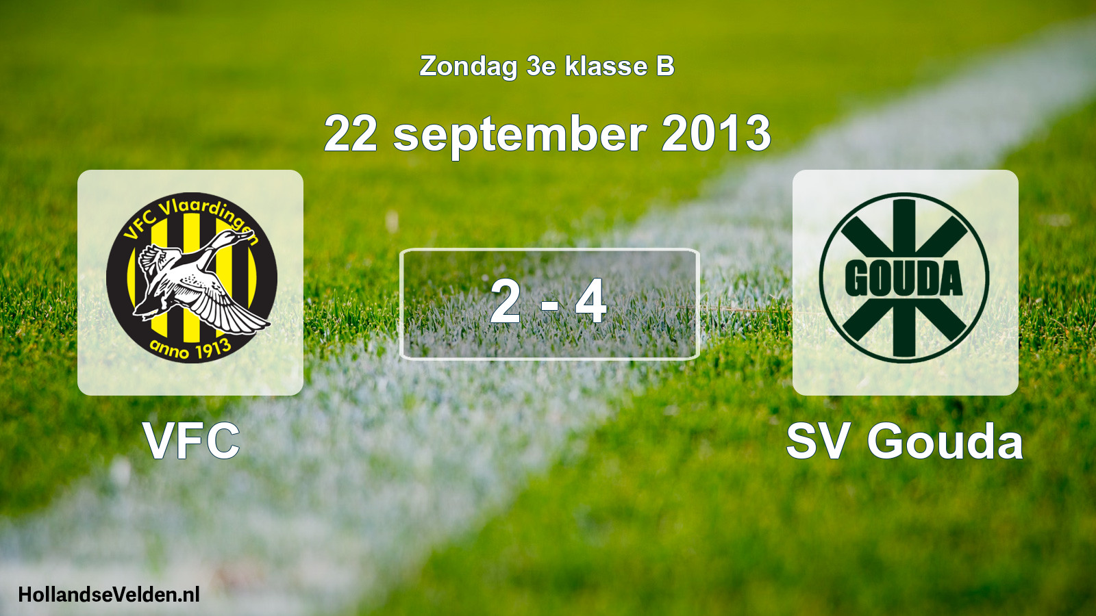 Total number of matches played: VFC - SV Gouda 2 - 4 (22 September 2013)