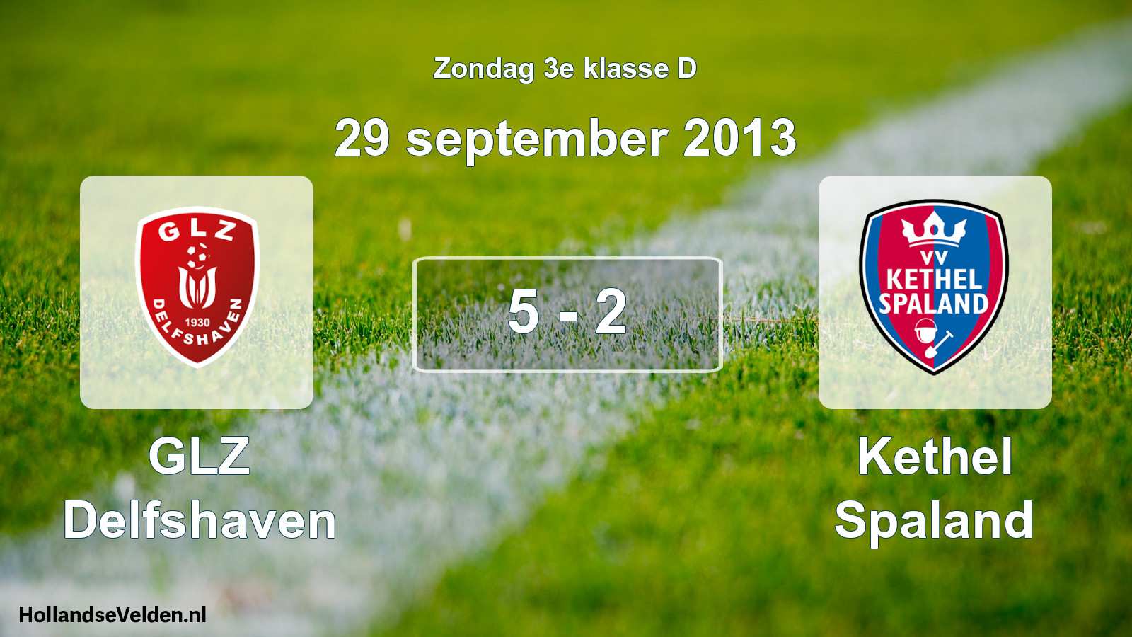 Total number of matches played: GLZ Delfshaven - Kethel Spaland 5 - 2 (29 September 2013)