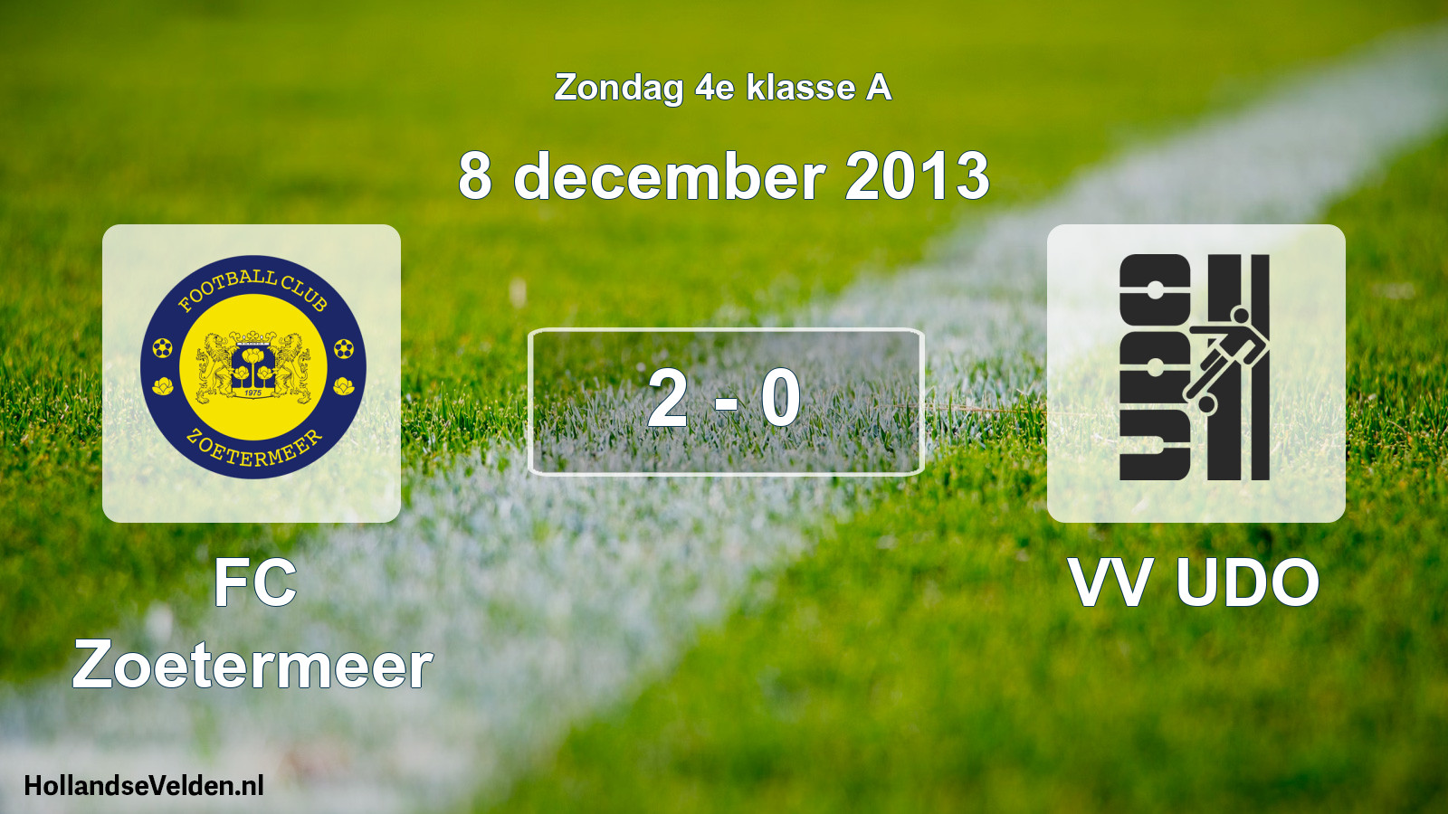 Total number of matches played: FC Zoetermeer - VV UDO 2 - 0 (8 December 2013)