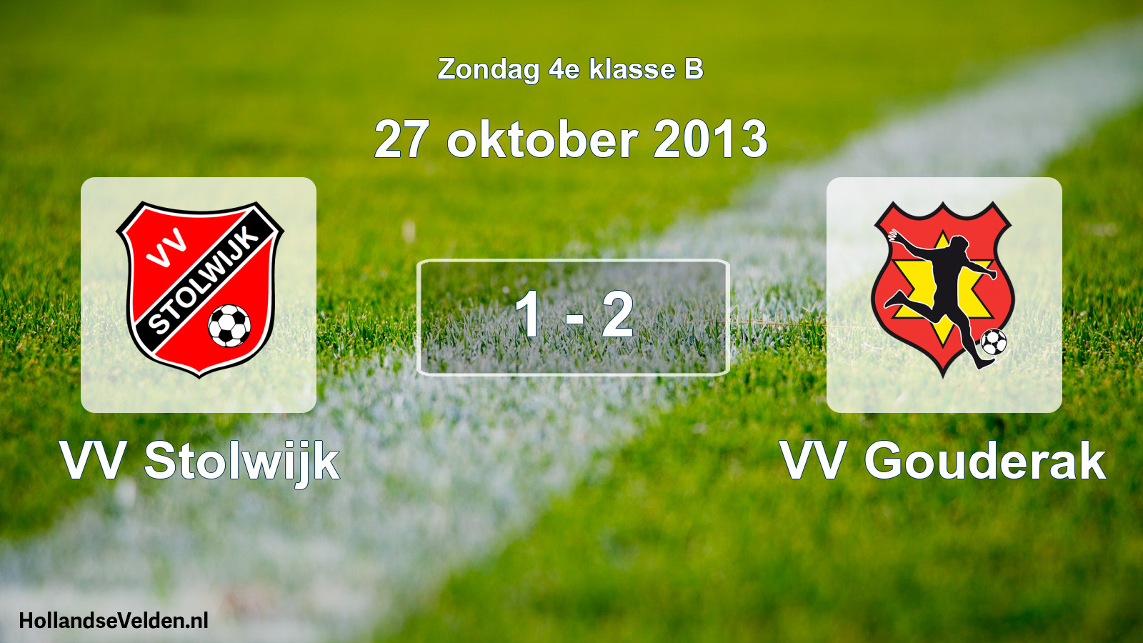 Total number of matches played: VV Stolwijk - VV Gouderak 1 - 2 (27 October 2013)