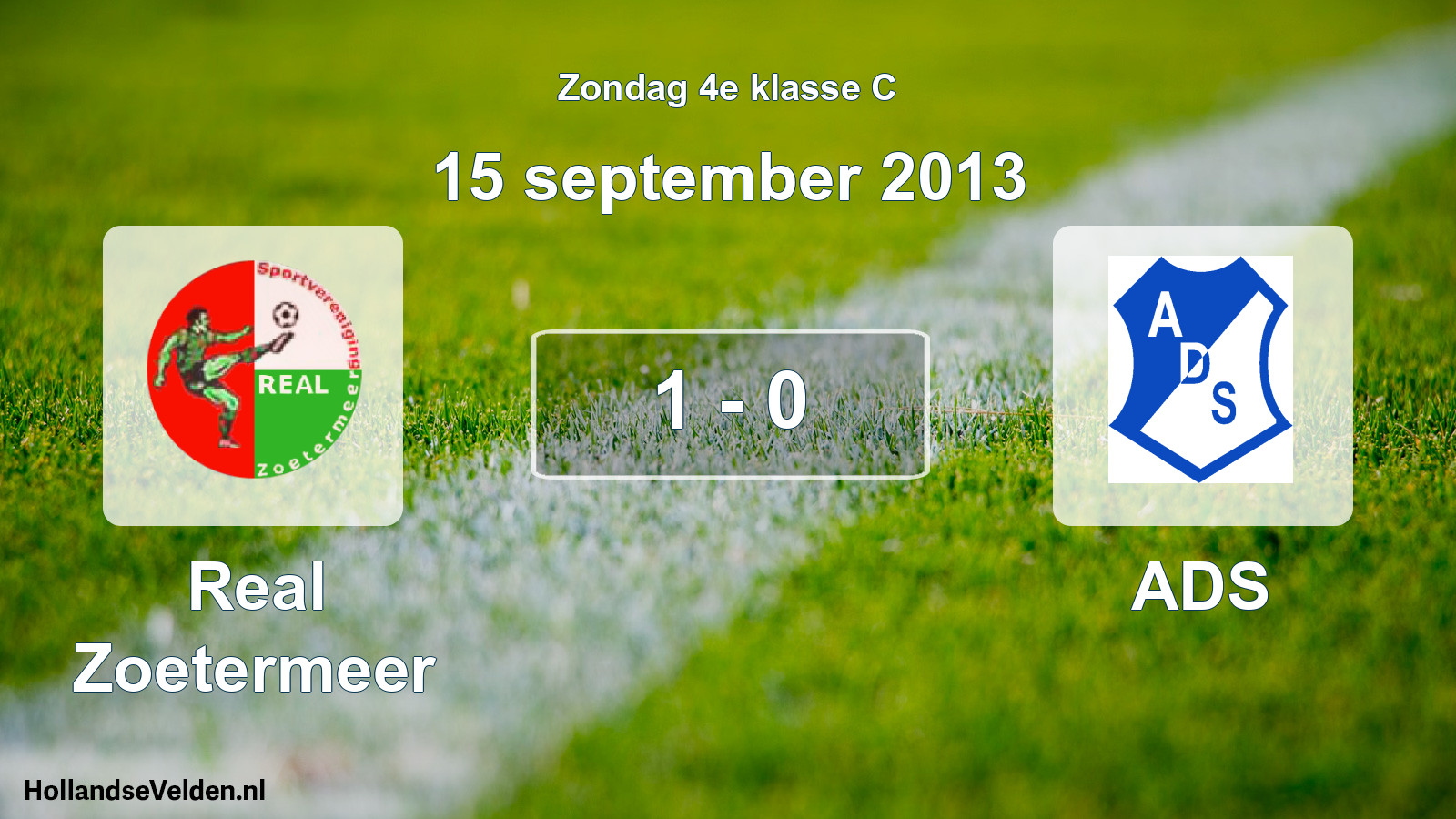 Total number of matches played: Real Zoetermeer - ADS 1 - 0 (15 September 2013)