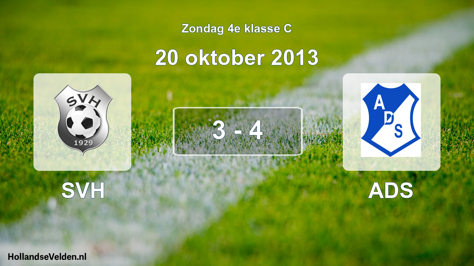 Total number of matches played: SVH - ADS 3 - 4 (20 October 2013)