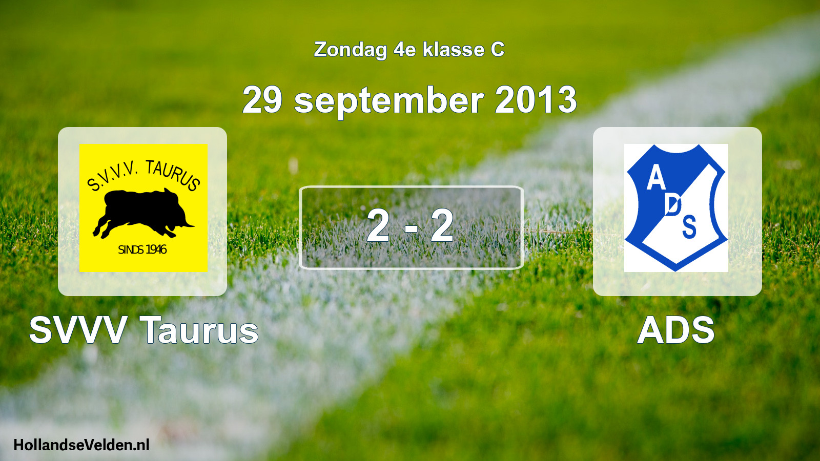 Total number of matches played: SVVV Taurus - ADS 2 - 2 (29 September 2013)