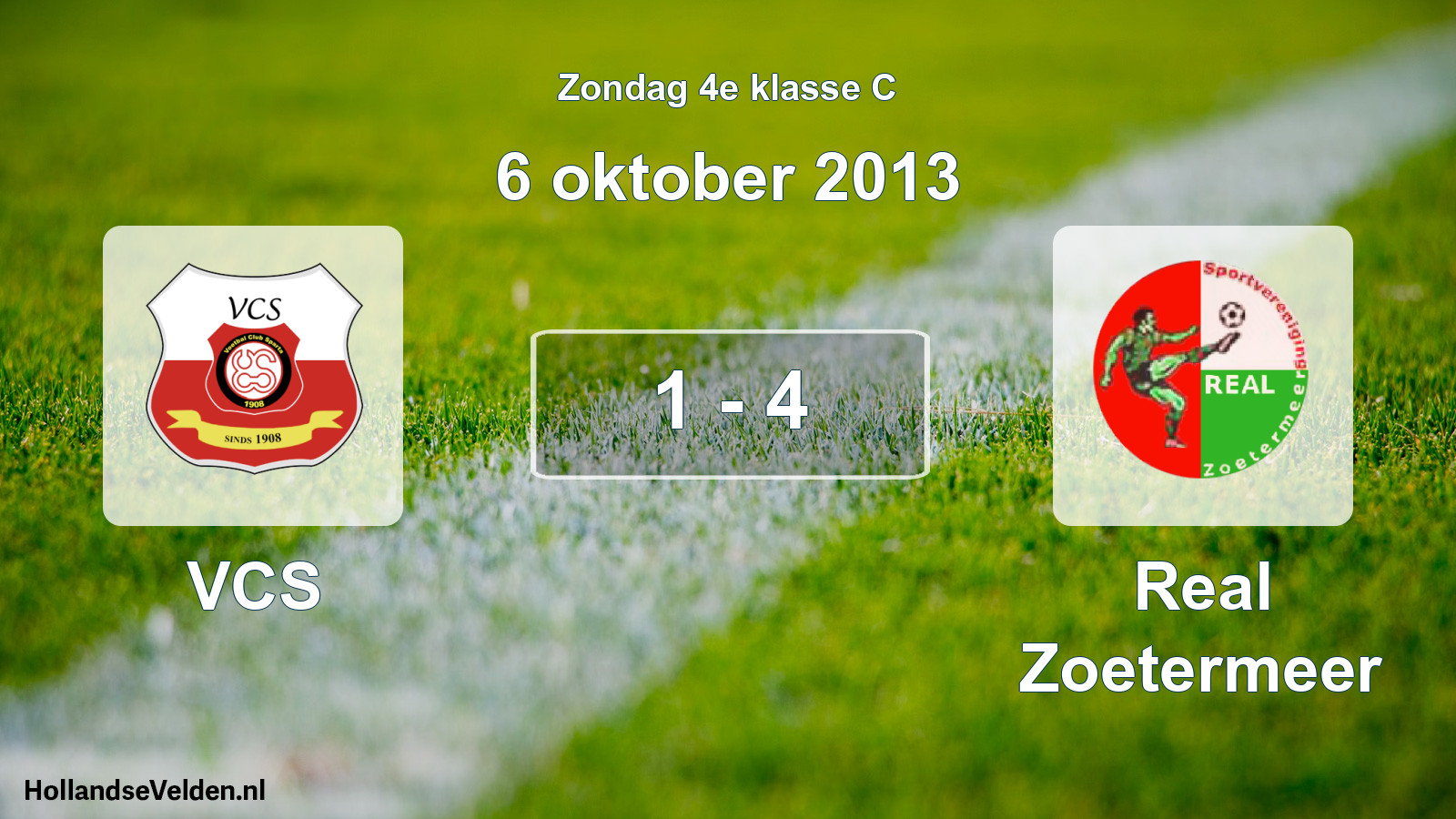 Total number of matches played: VCS - Real Zoetermeer 1 - 4 (6 October 2013)