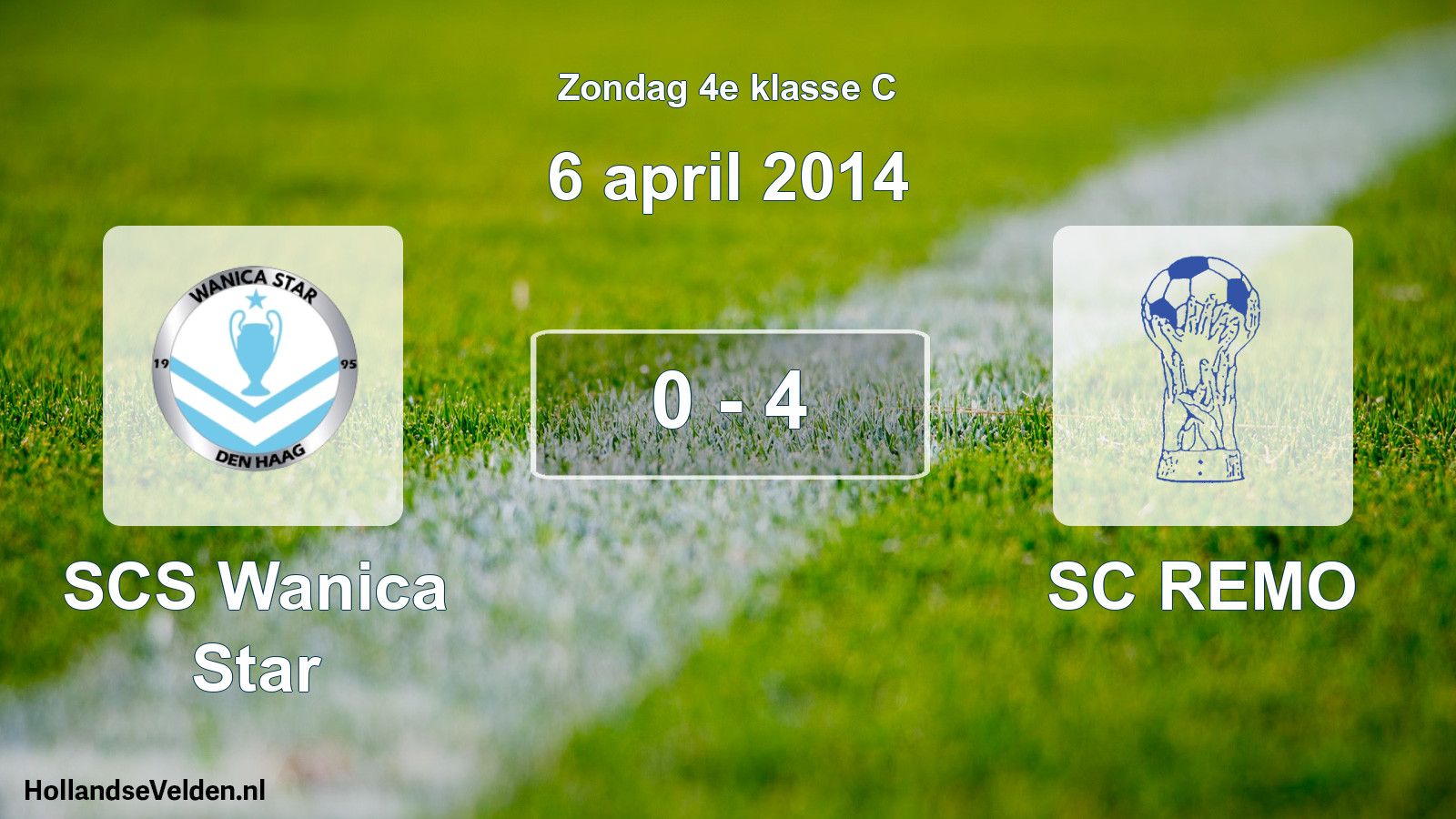 Total number of matches played: SCS Wanica Star - SC REMO 0 - 4 (6 April 2014)