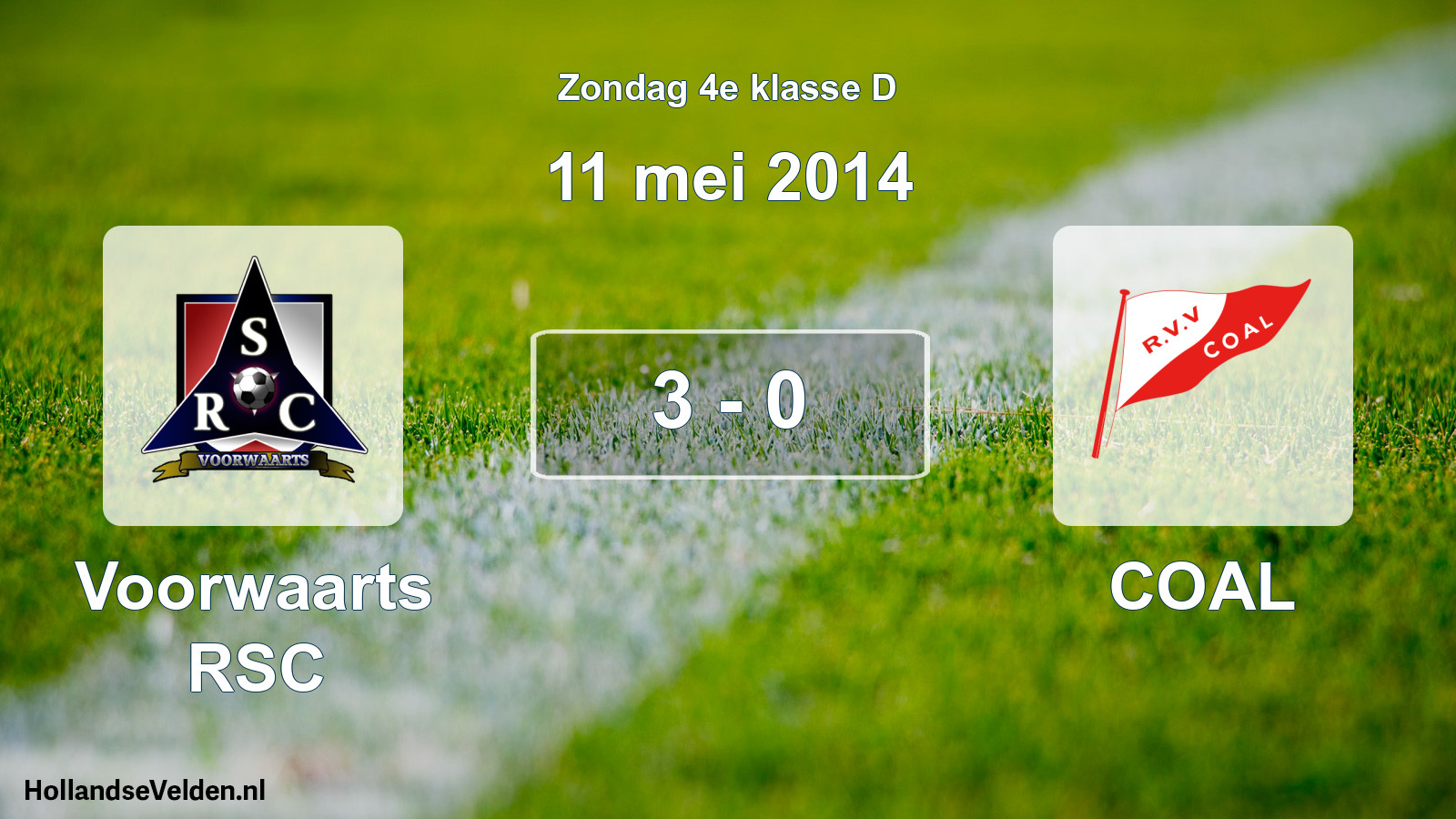 Total number of matches played: Voorwaarts RSC - COAL 3 - 0 (11 May 2014)