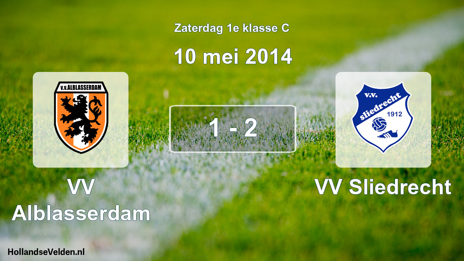 Total number of matches played: VV Alblasserdam - VV Sliedrecht 1 - 2 (10 May 2014)