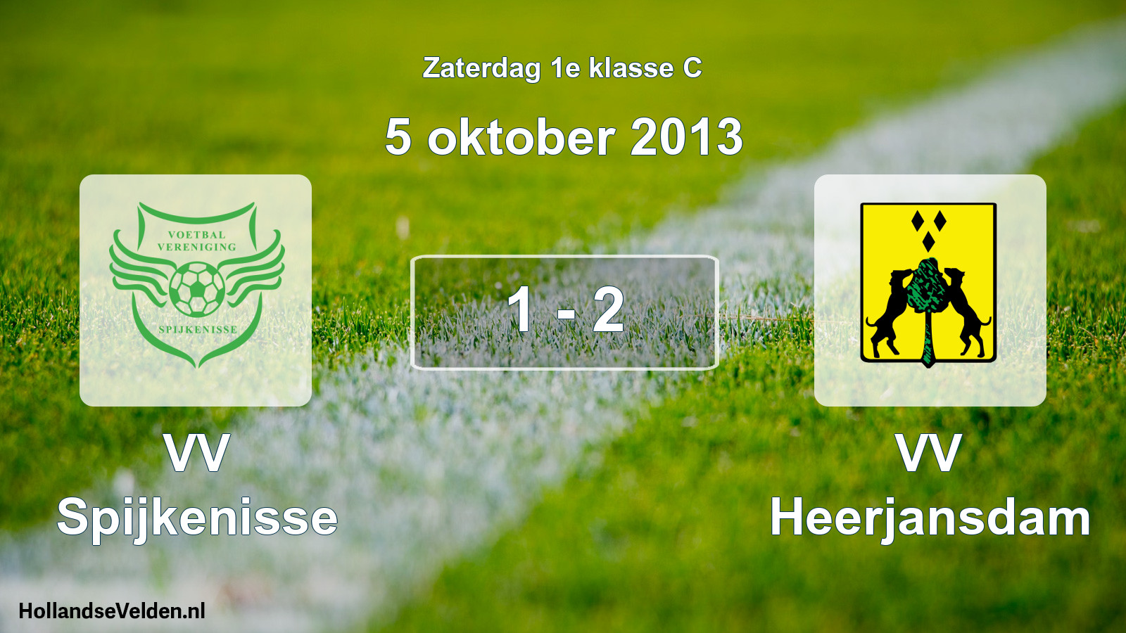 Total number of matches played: VV Spijkenisse - VV Heerjansdam 1 - 2 (5 October 2013)