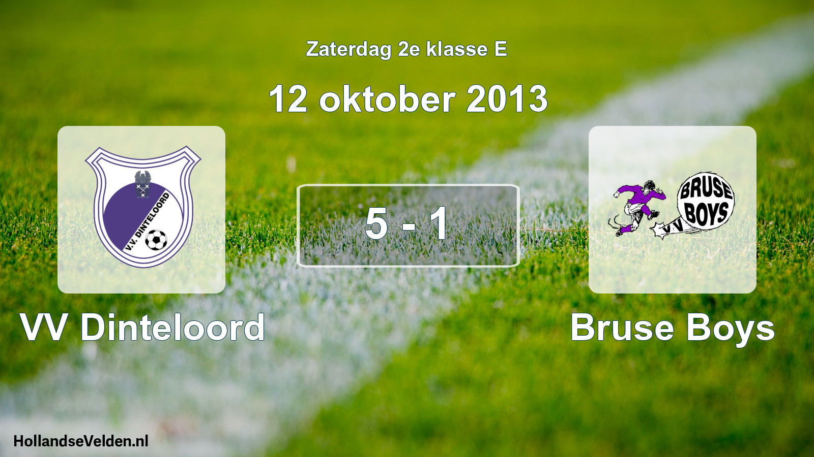 Total number of matches played: VV Dinteloord - Bruse Boys 5 - 1 (12 October 2013)