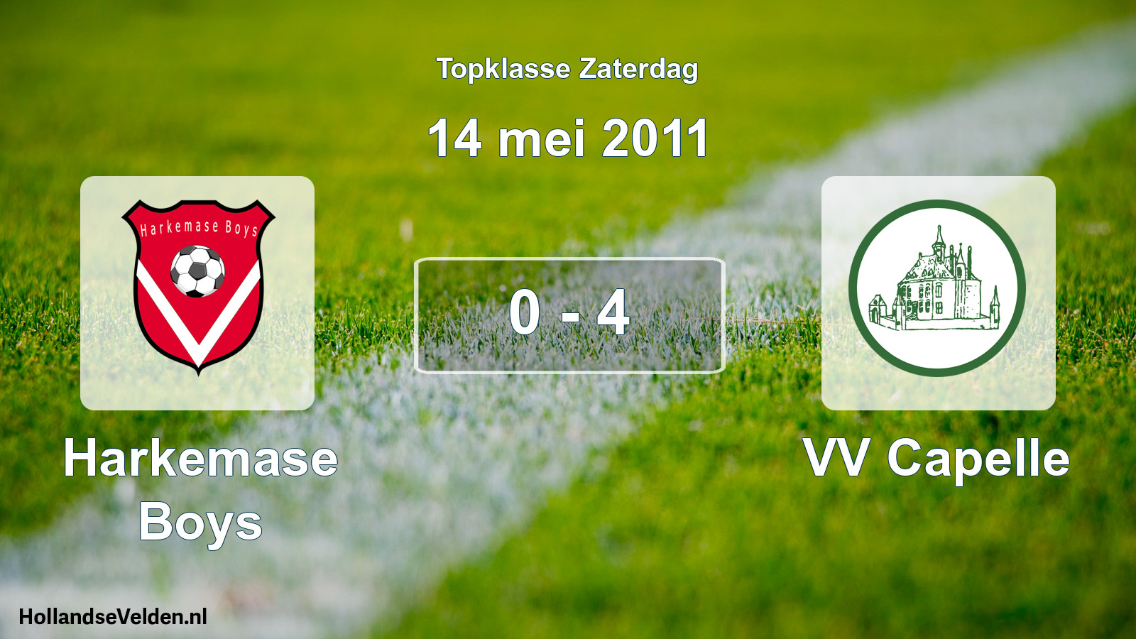 Total number of matches played: Harkemase Boys - VV Capelle 0 - 4 (14 May 2011)