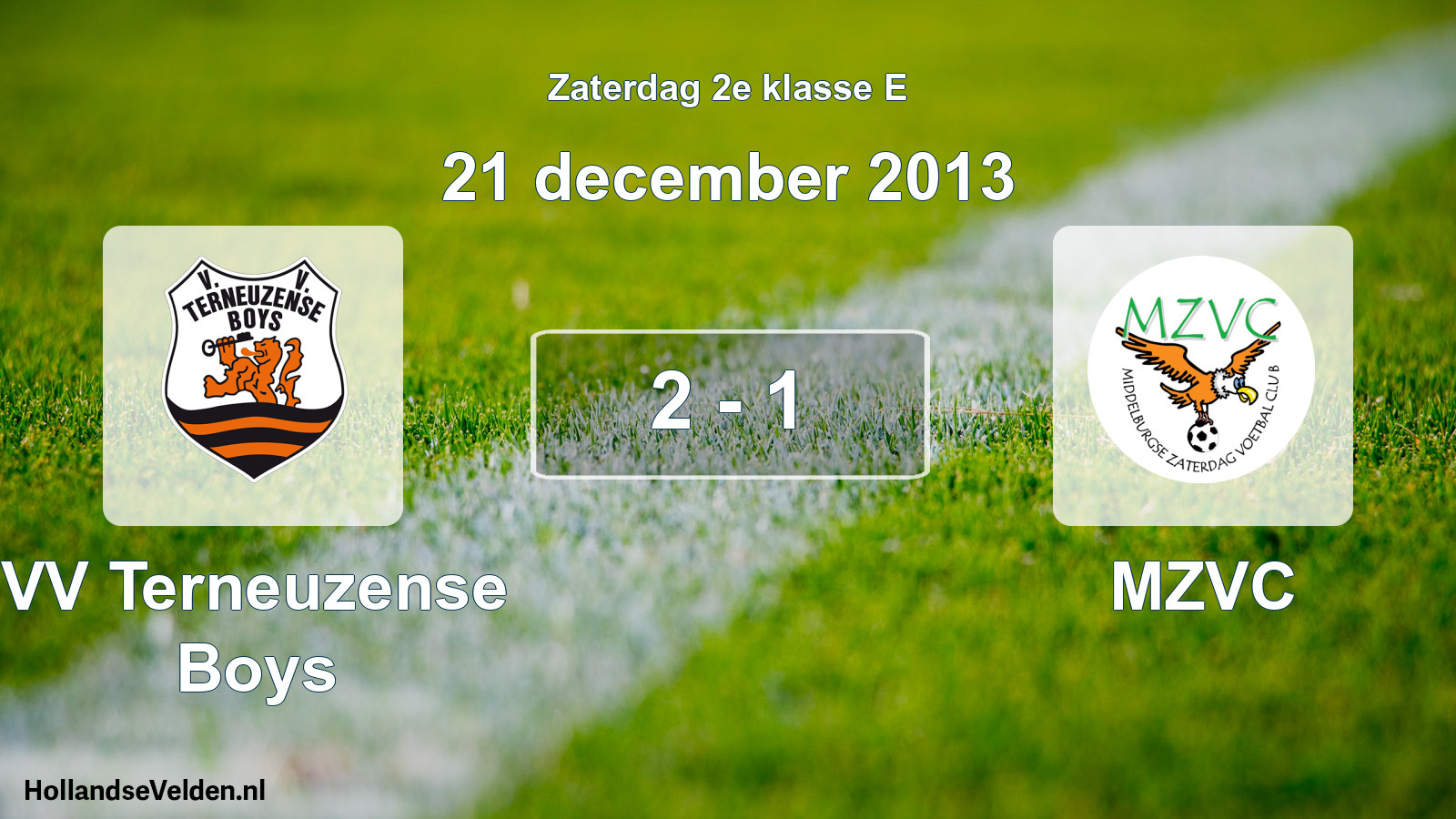 Total number of matches played: VV Terneuzense Boys - MZVC 2 - 1 (21 December 2013)