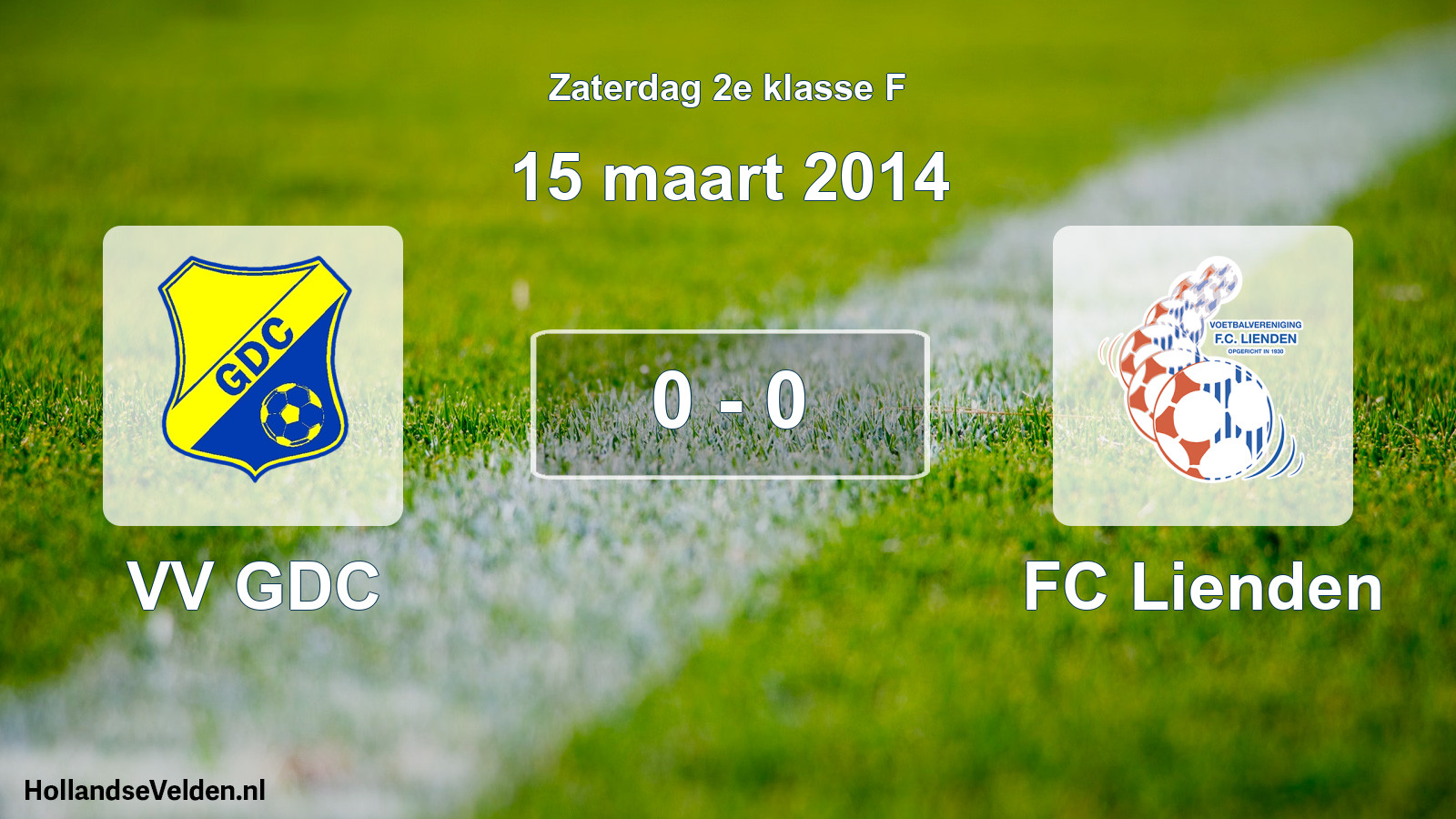 Total number of matches played: VV GDC - FC Lienden 0 - 0 (15 March 2014)