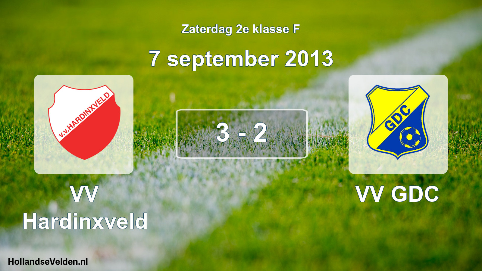Total number of matches played: VV Hardinxveld - VV GDC 3 - 2 (7 September 2013)