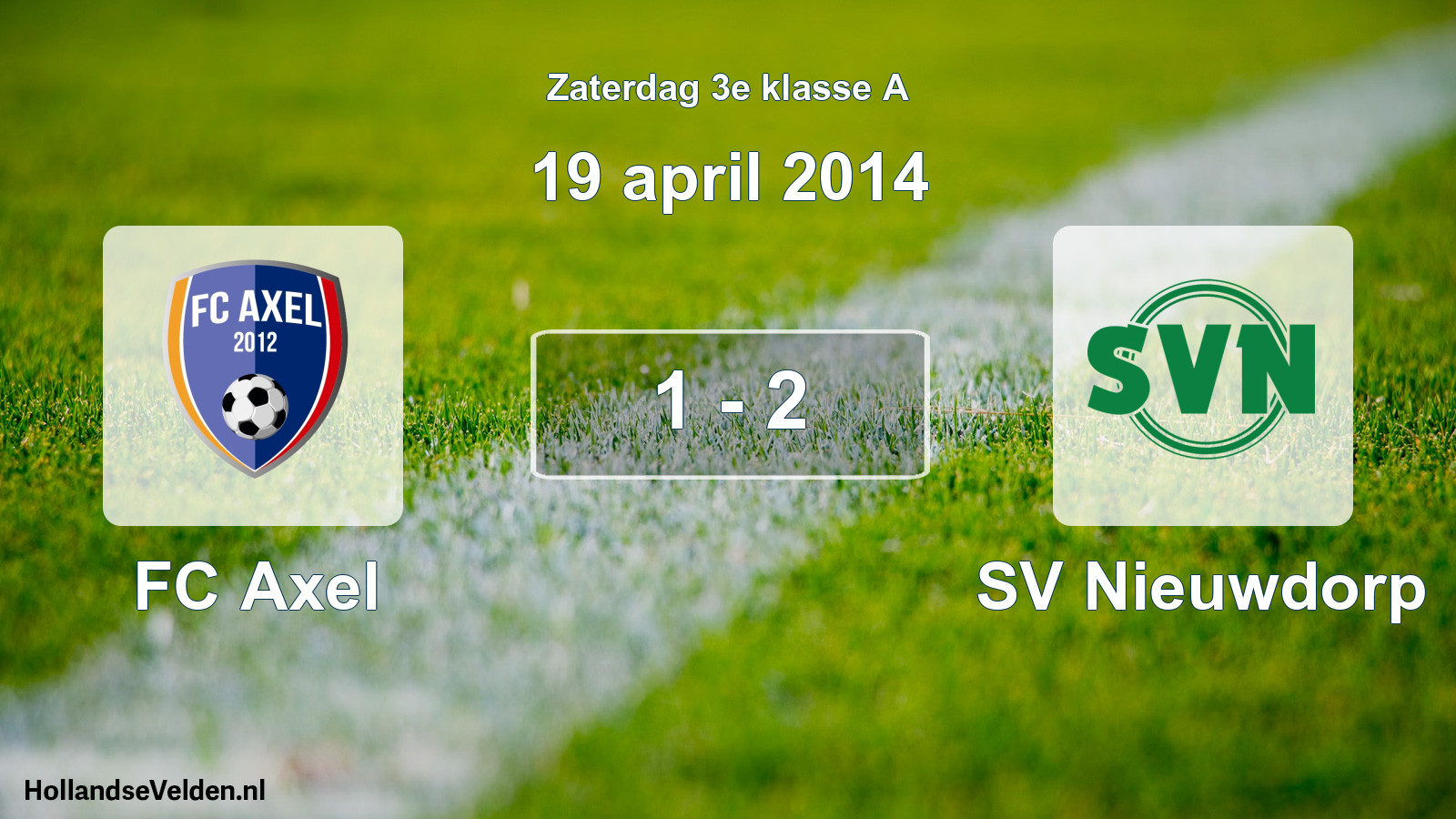 Total number of matches played: FC Axel - SV Nieuwdorp 1 - 2 (19 April 2014)