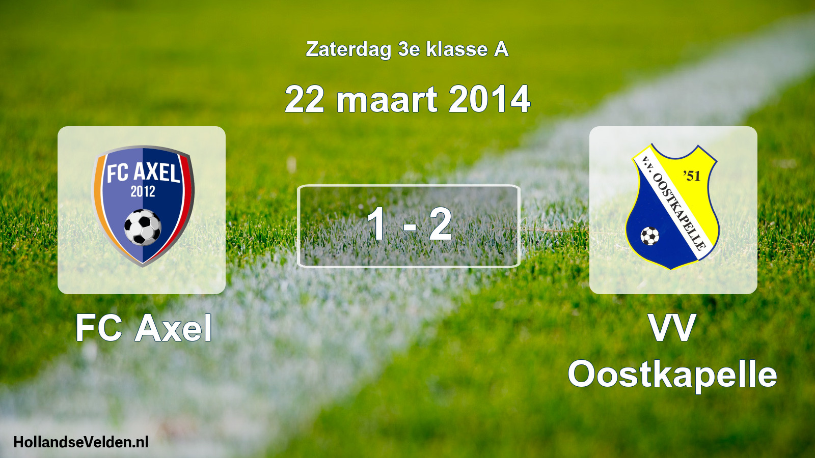Total number of matches played: FC Axel - VV Oostkapelle 1 - 2 (22 March 2014)
