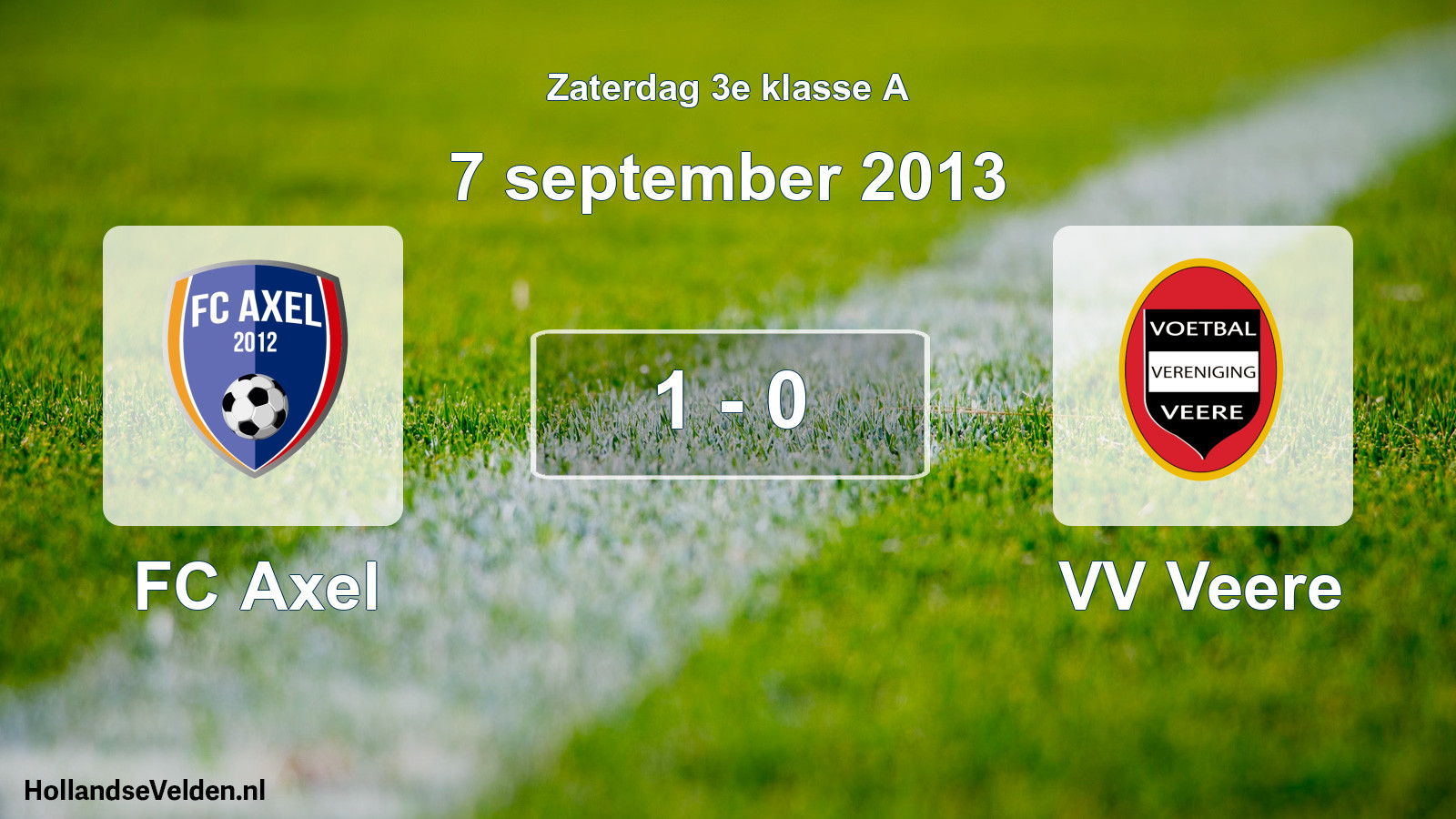 Total number of matches played: FC Axel - VV Veere 1 - 0 (7 September 2013)
