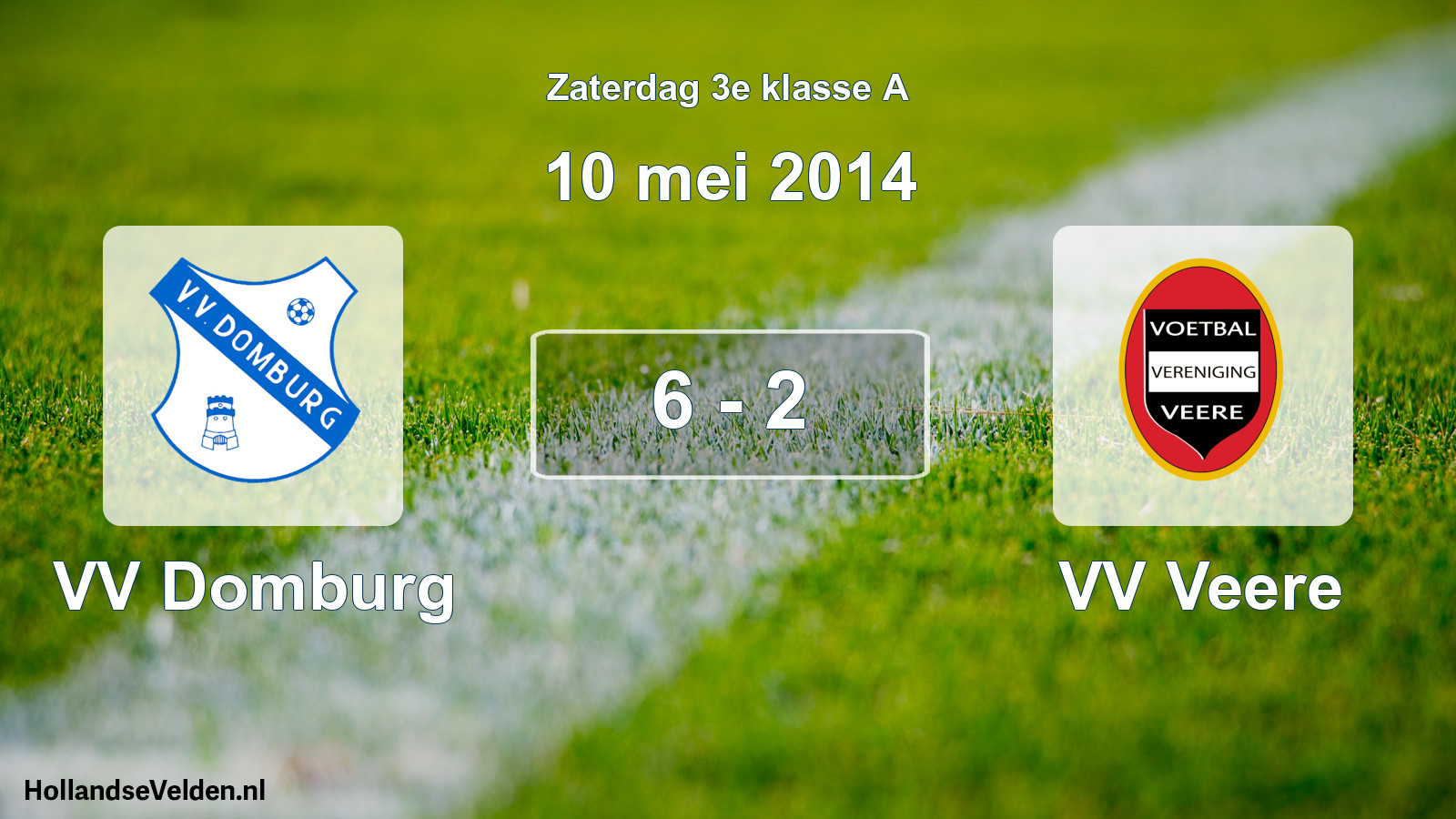 Total number of matches played: VV Domburg - VV Veere 6 - 2 (10 May 2014)