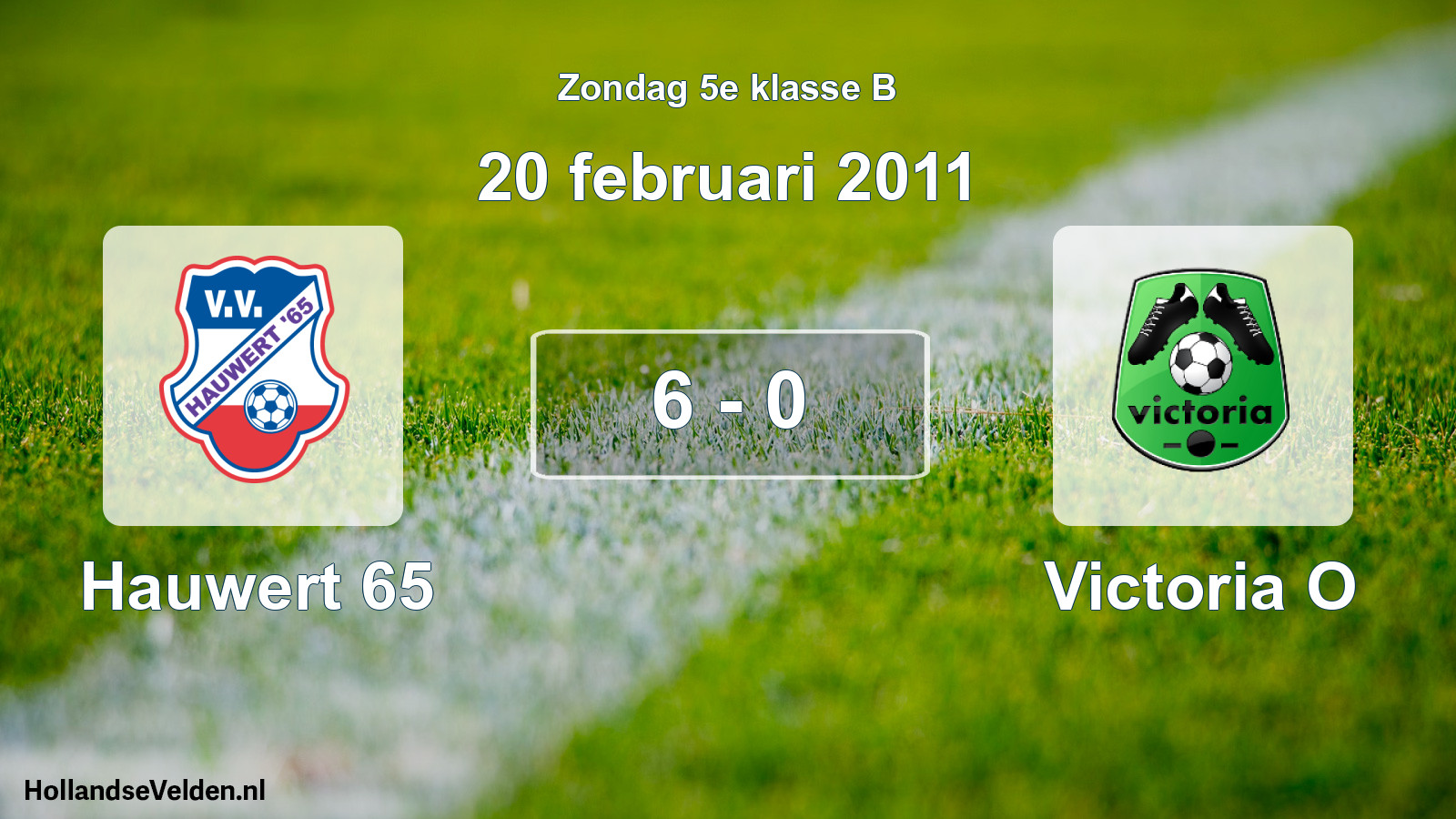Total number of matches played: Hauwert 65 - Victoria O 6 - 0 (20 February 2011)
