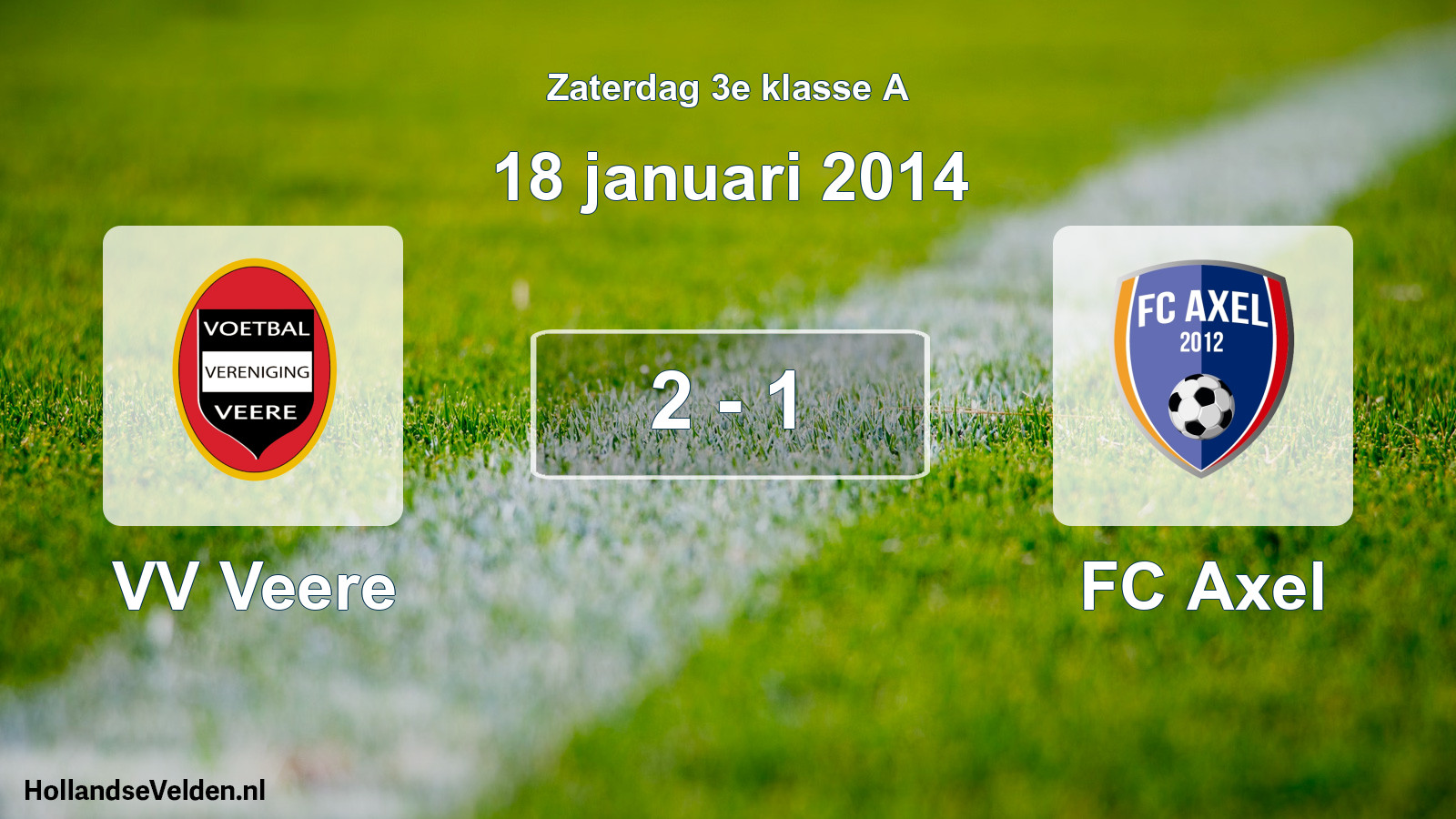 Total number of matches played: VV Veere - FC Axel 2 - 1 (18 January 2014)