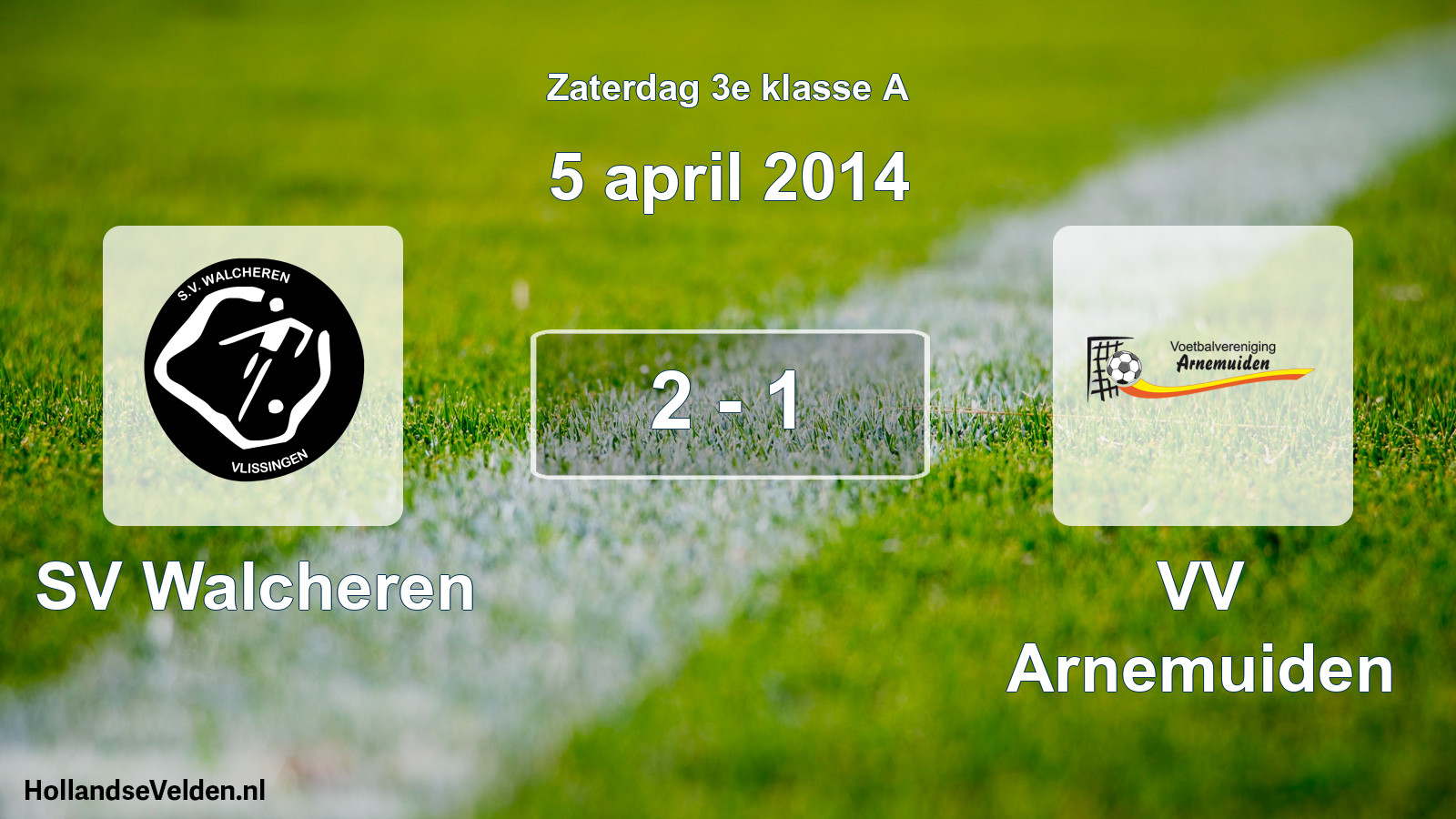 Total number of matches played: SV Walcheren - VV Arnemuiden 2 - 1 (5 April 2014)