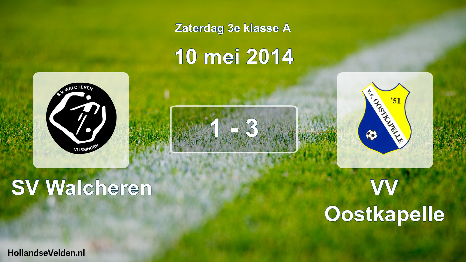 Total number of matches played: SV Walcheren - VV Oostkapelle 1 - 3 (10 May 2014)