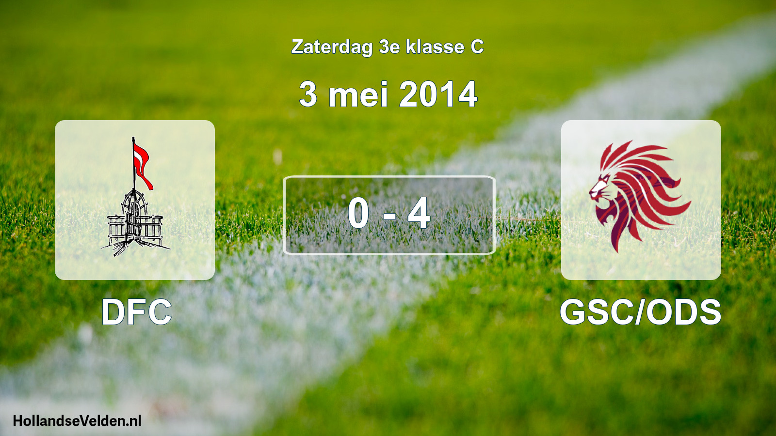 Total number of matches played: DFC - GSC/ODS 0 - 4 (3 May 2014)